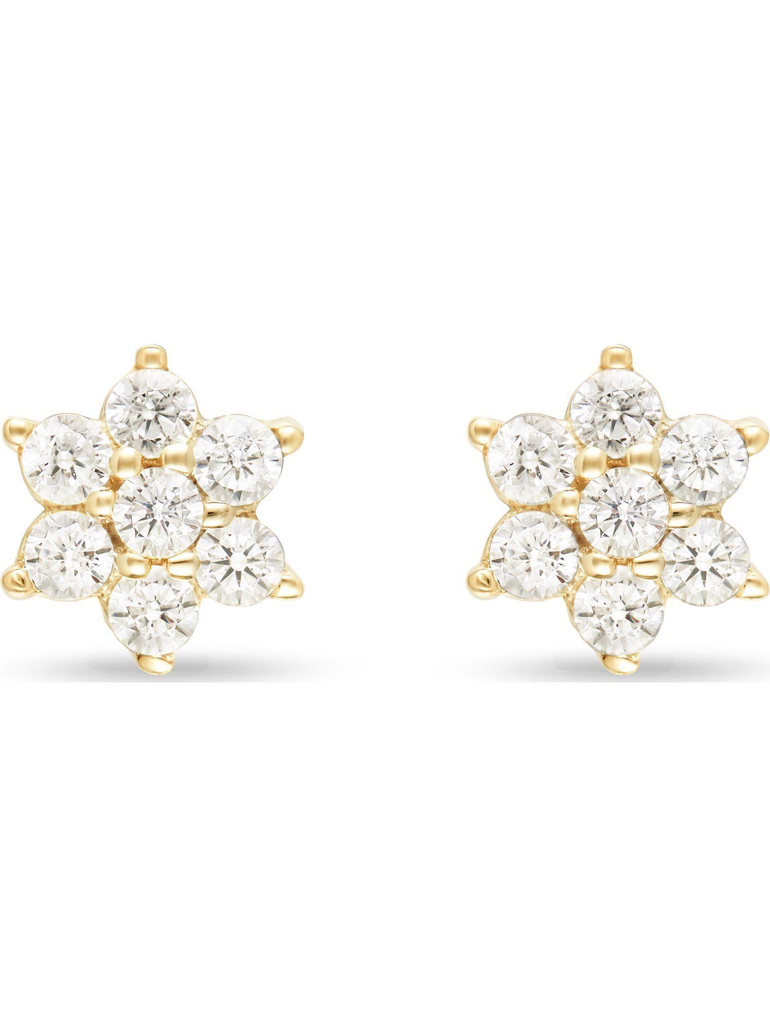 FAVS Paar Ohrstecker FAVS Damen-Ohrstecker 375er Gelbgold 14 Zirkonia günstig online kaufen