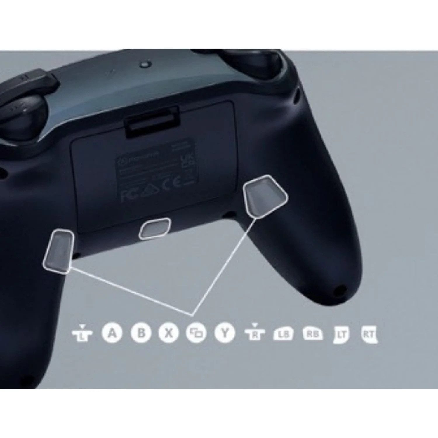 PowerA Wireless Controller für Nintendo Switch – Ergonomisches Gamepad Switch-Controller (mit erweiterbaren und programmierbaren Tasten, Mitternacht, Offiziell lizenzierter Nintendo Bluetooth-Gamepad)