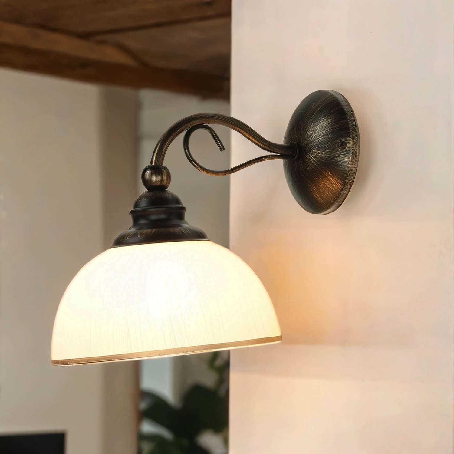 Licht-Erlebnisse Wandleuchte DELMARE, ohne Leuchtmittel, Wandlampe günstig online kaufen