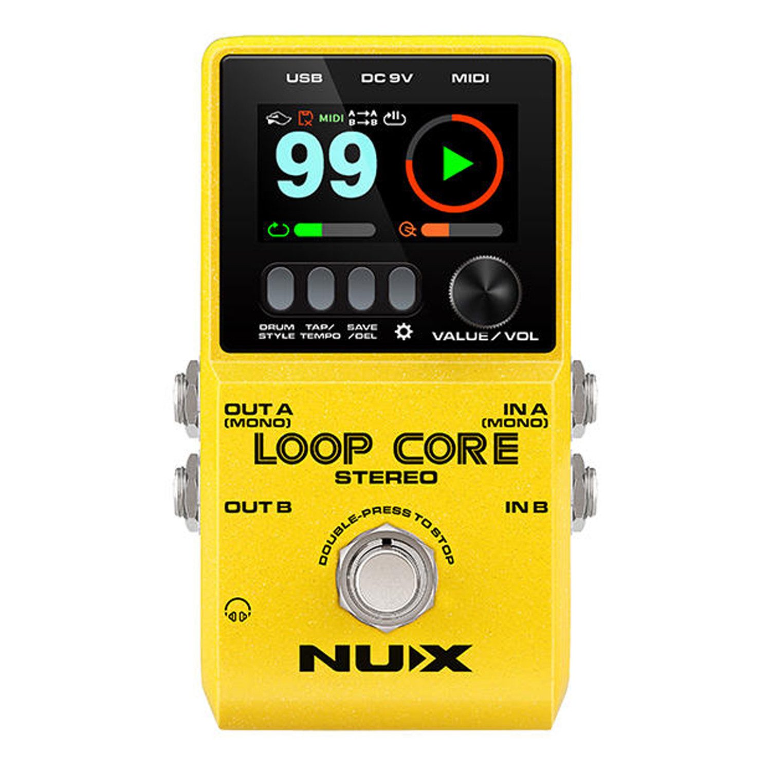 E-Gitarre Nux Loop Core Stereo Effektgerät Looper-Pedal