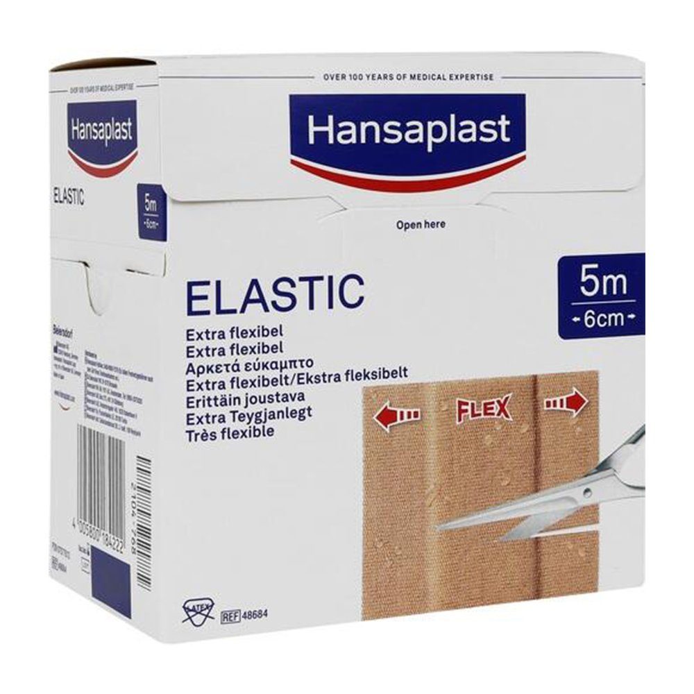 Beiersdorf AG Wundpflaster HANSAPLAST Elastic Pflaster 6 cmx5 m 1 St (1 St)