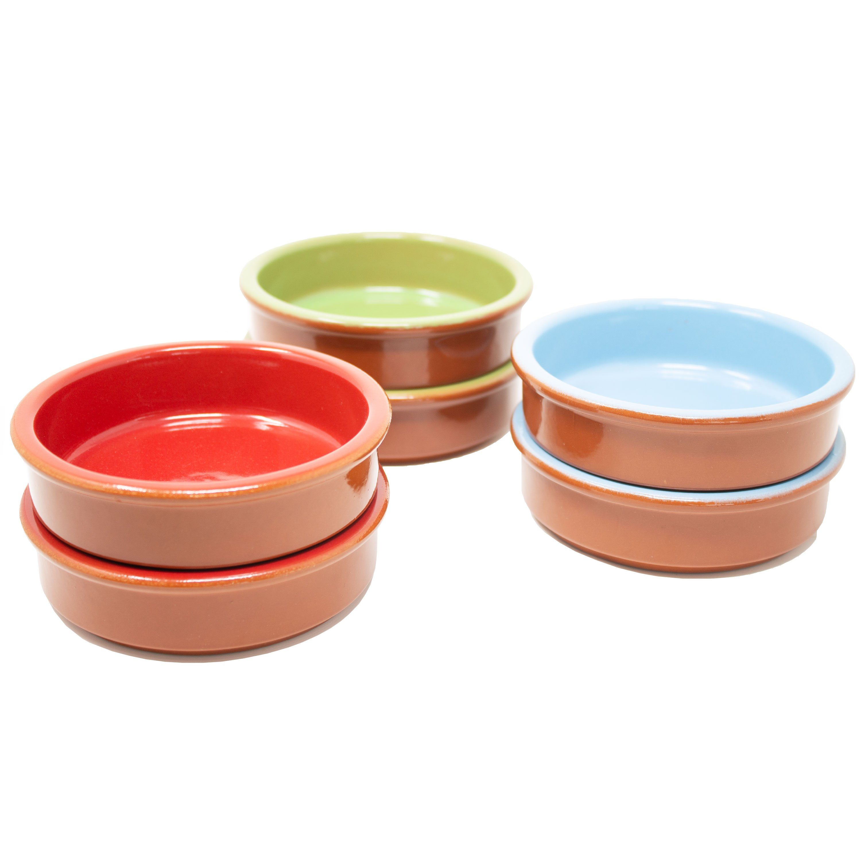 Bunt Ton Cazuela Schalen Tapas Tapas-Schale ToCi cm, Braun Ø11,5 aus Auflaufformen-Set