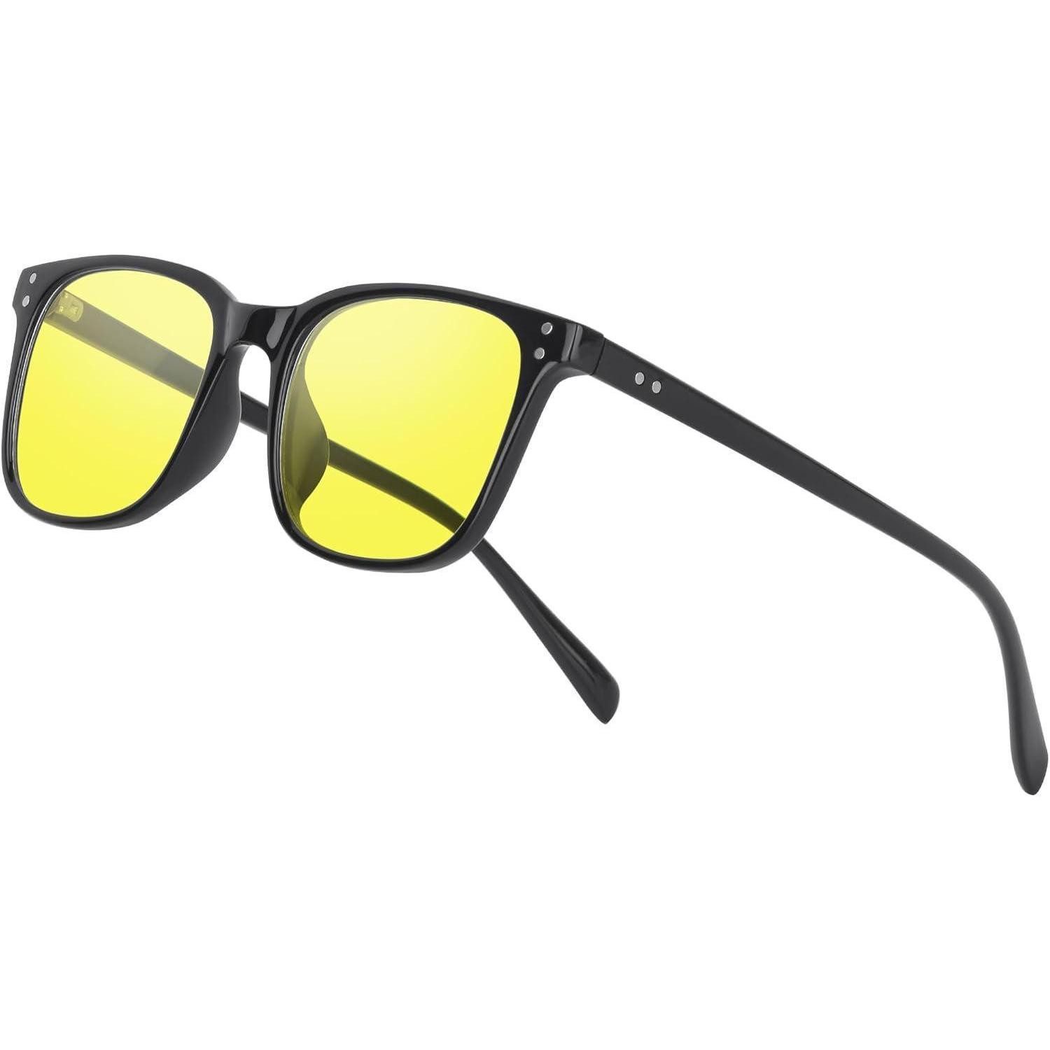 LuxusKollektion Brille Computerbrille Blue Light Brillenfassungen Damen Schwarz Gelb79%