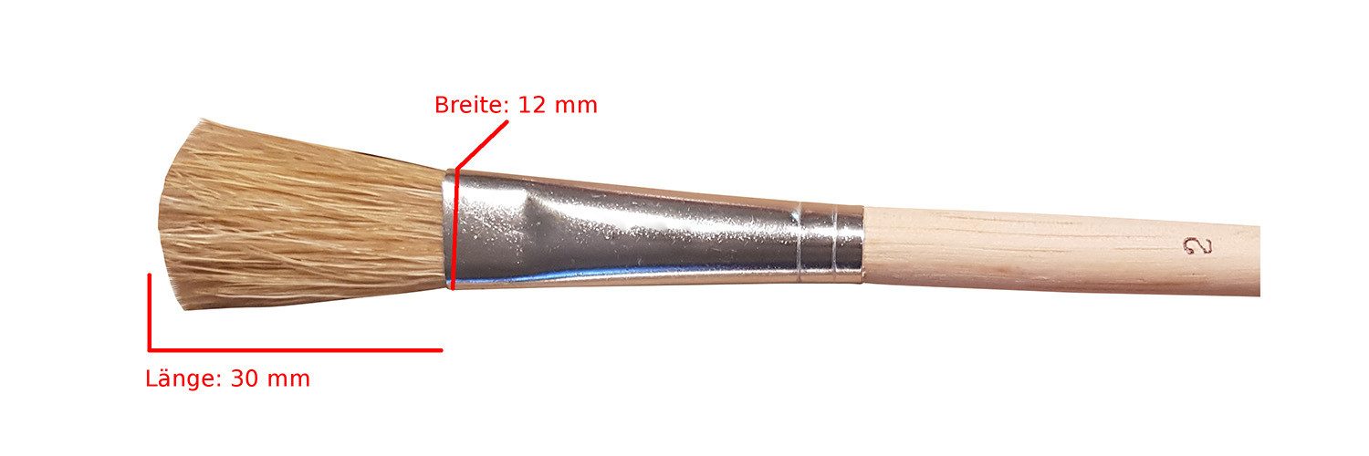 varivendo Lasurpinsel 24 Pinsel Emaillelackpinsel 14/2, (Set, 24 St., Pinsel Emaillelackpinsel), Emaillelackpinsel Pinsel Lackierpinse Feinauftrag Pinsel