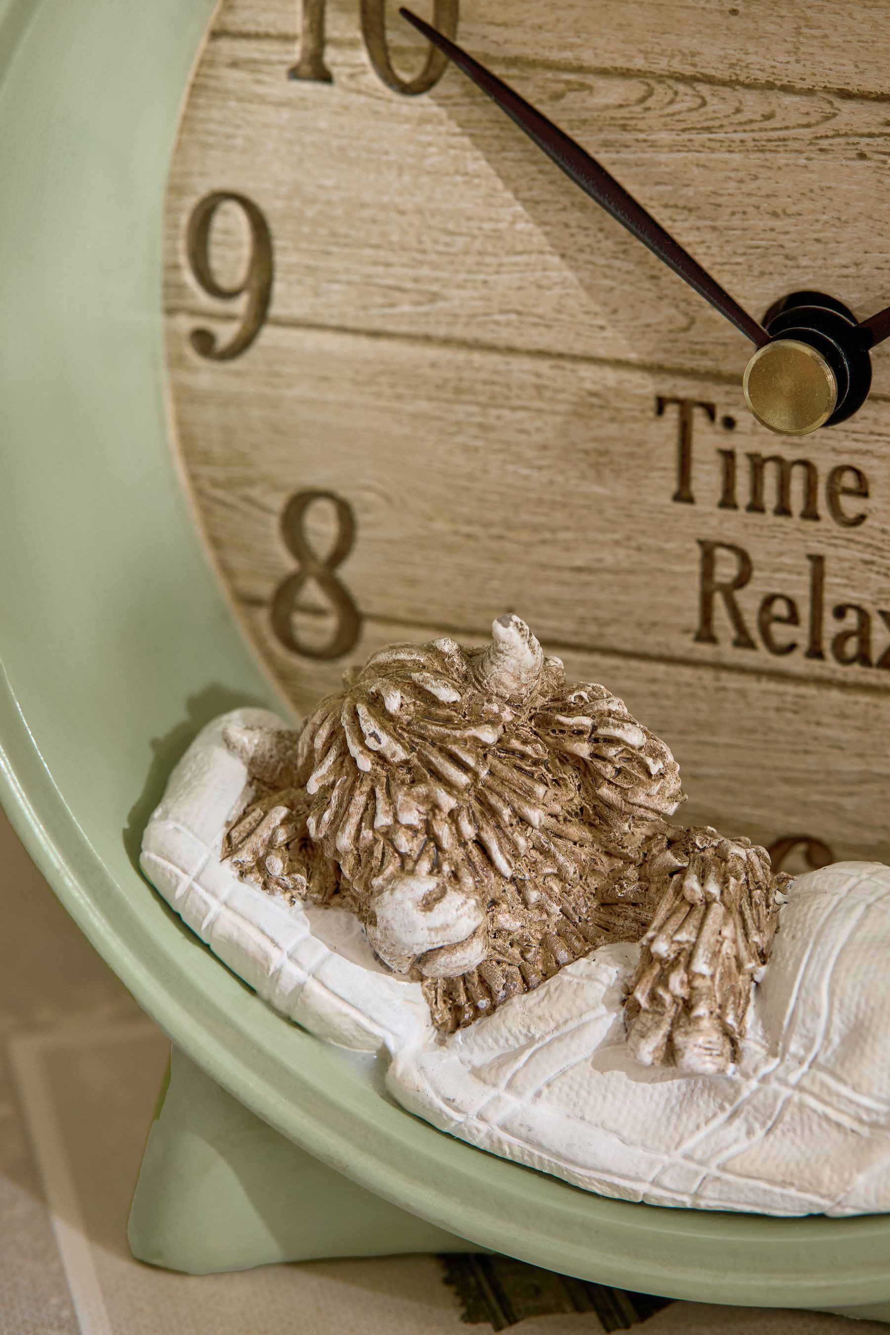 Next Tischuhr Kaminuhr, entspanntes Hochlandrind Hamish