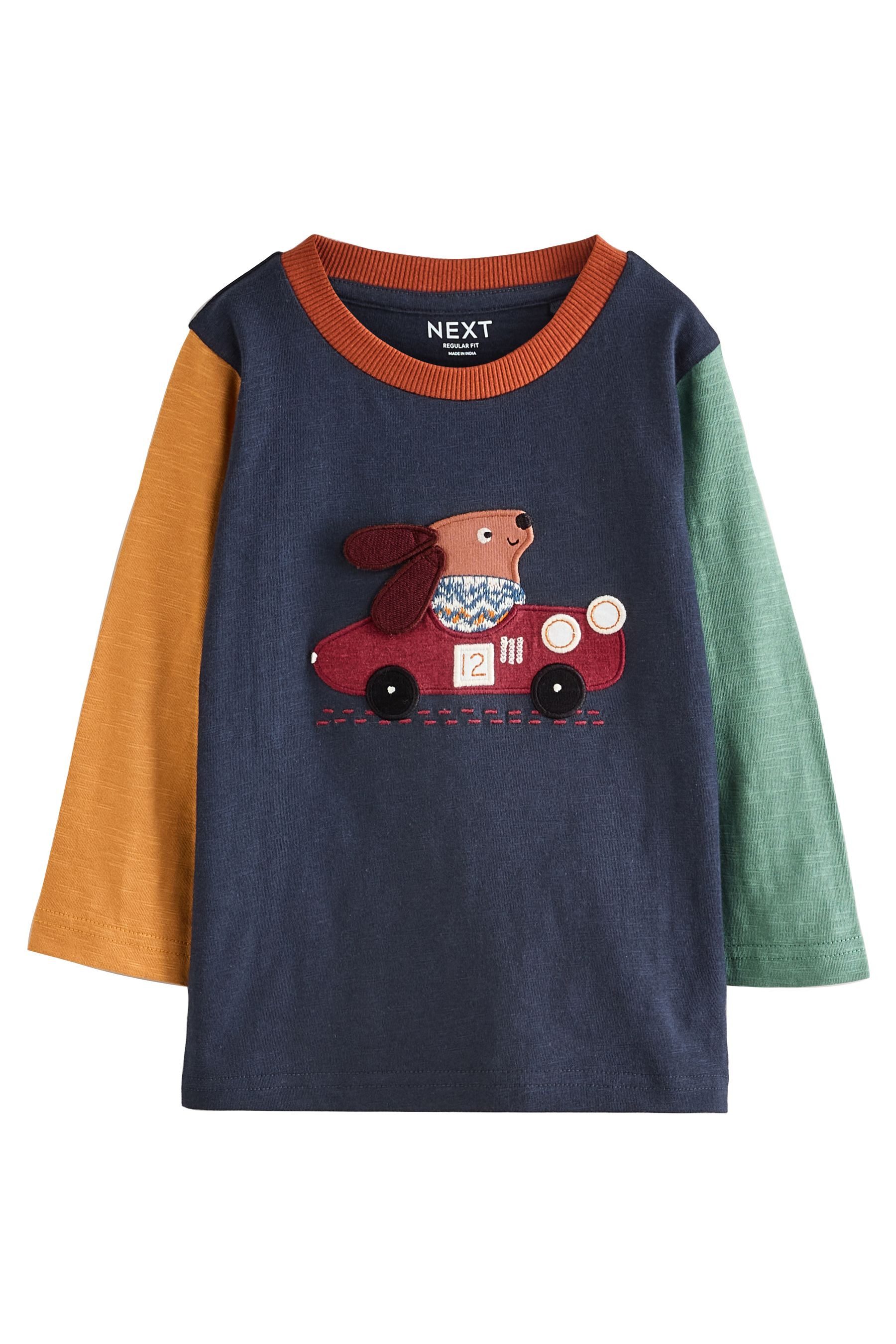 Langarmshirt Langärmeliges Shirt mit Applikation