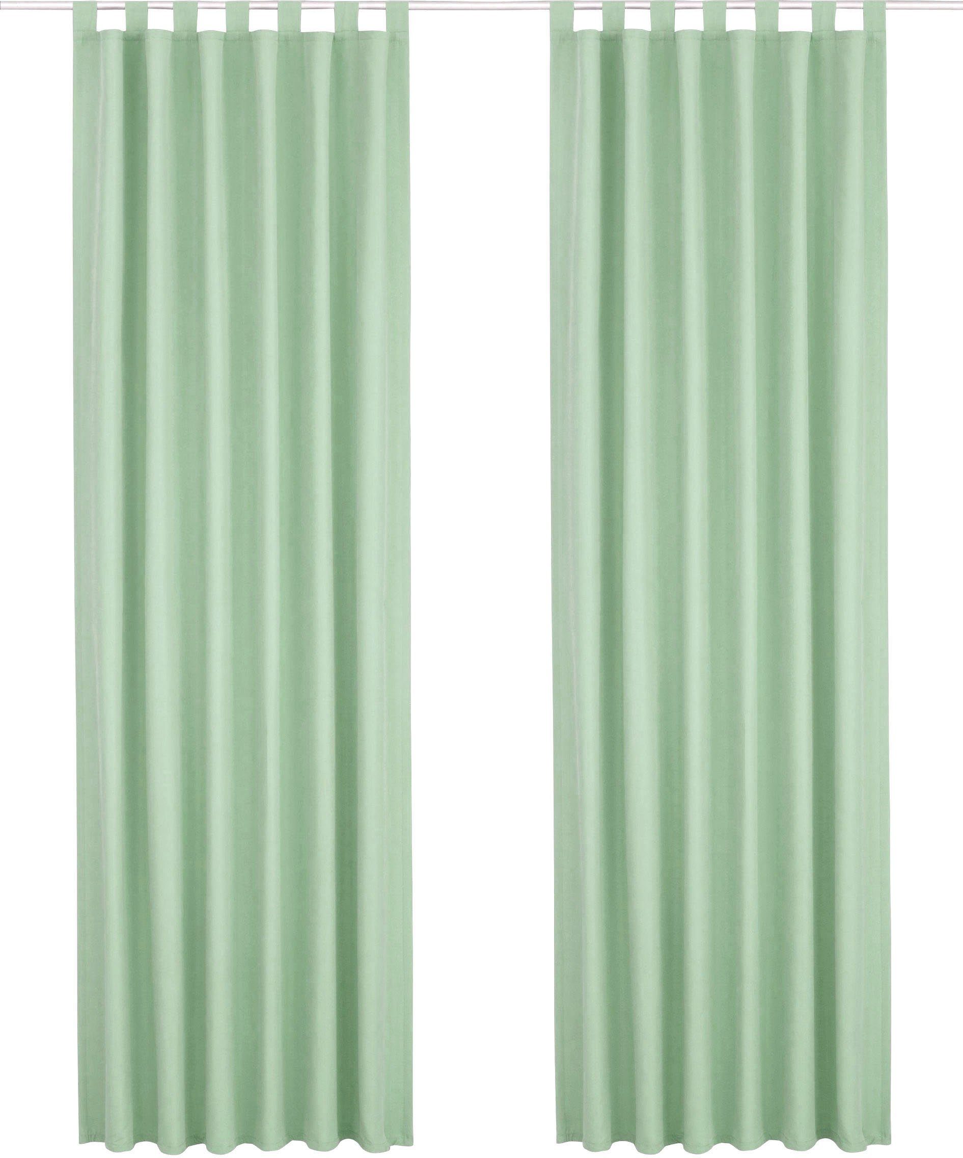 OTTO home Vorhang Parry (2 St), Schlaufen, blickdicht, Polyester, 2-er Set, günstig online kaufen