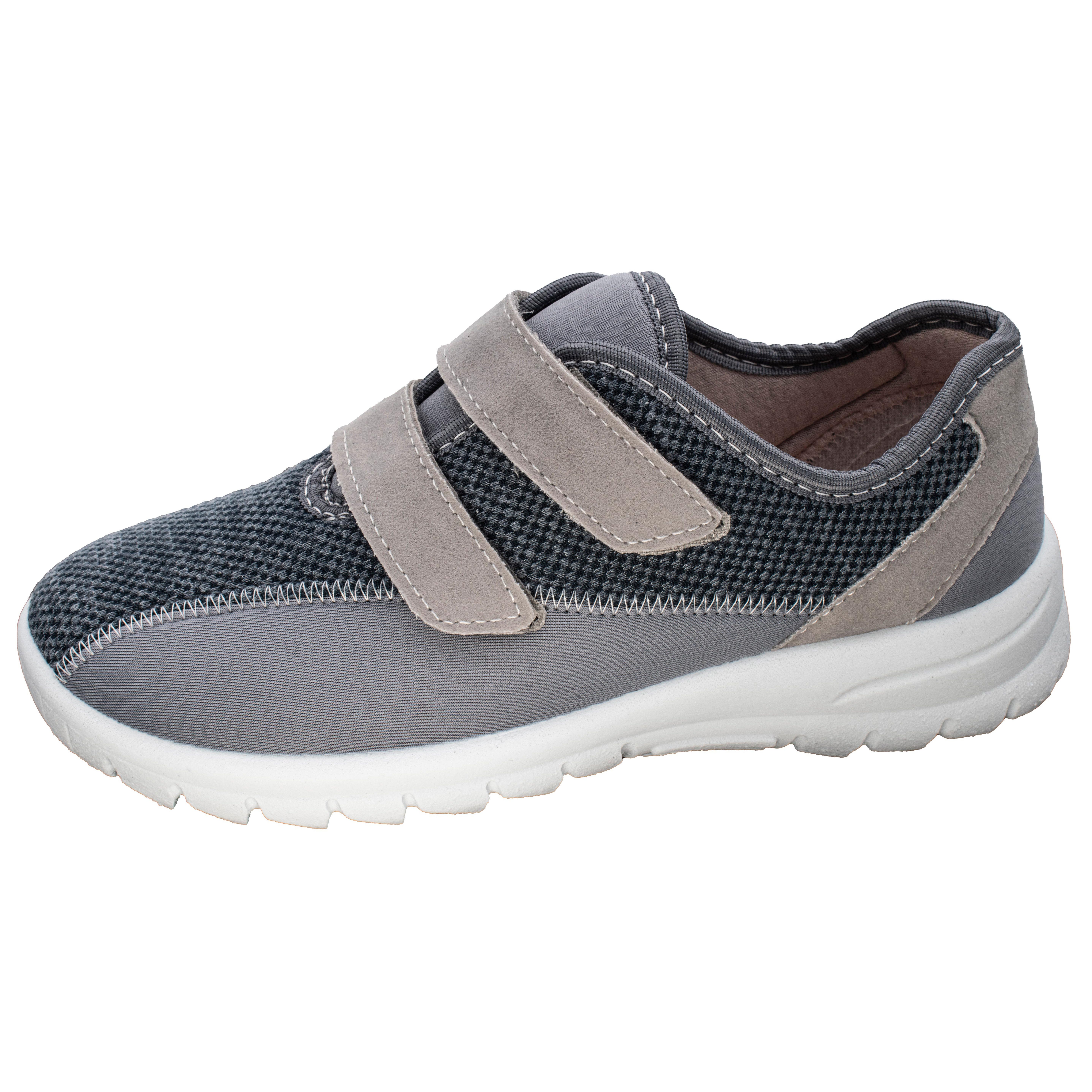 Fischer-Markenschuh Ortho Aktiv Klettschuh aus Mesh, mit Microtexfutter, Weite H, Einlegesohle herausnehmbar