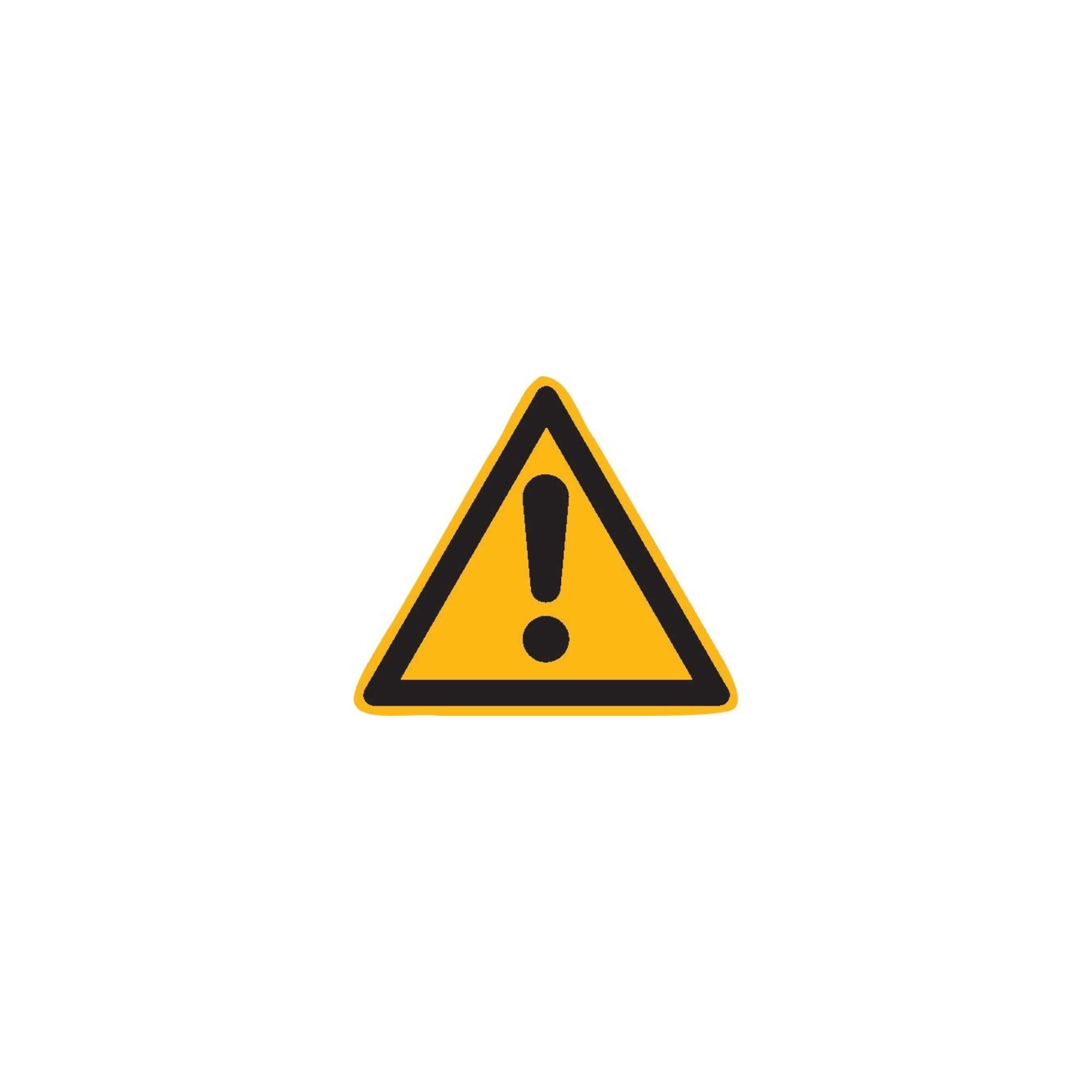 wolk Aufkleber SafetyMarking Warnschild Folie SL 100 mm Warnung vor einer Gefahrenste