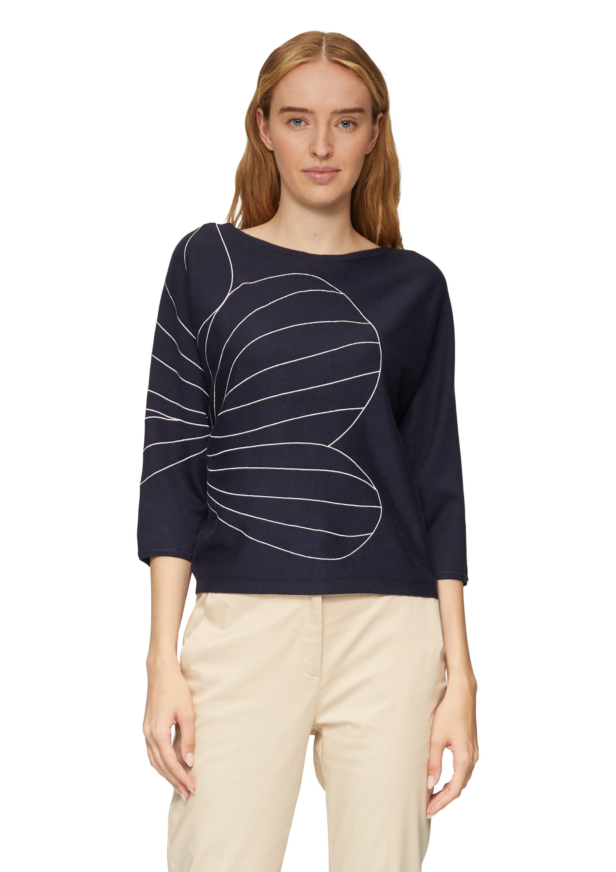 s.Oliver 3/4 Arm-Pullover Strickpullover (1-tlg) günstig online kaufen