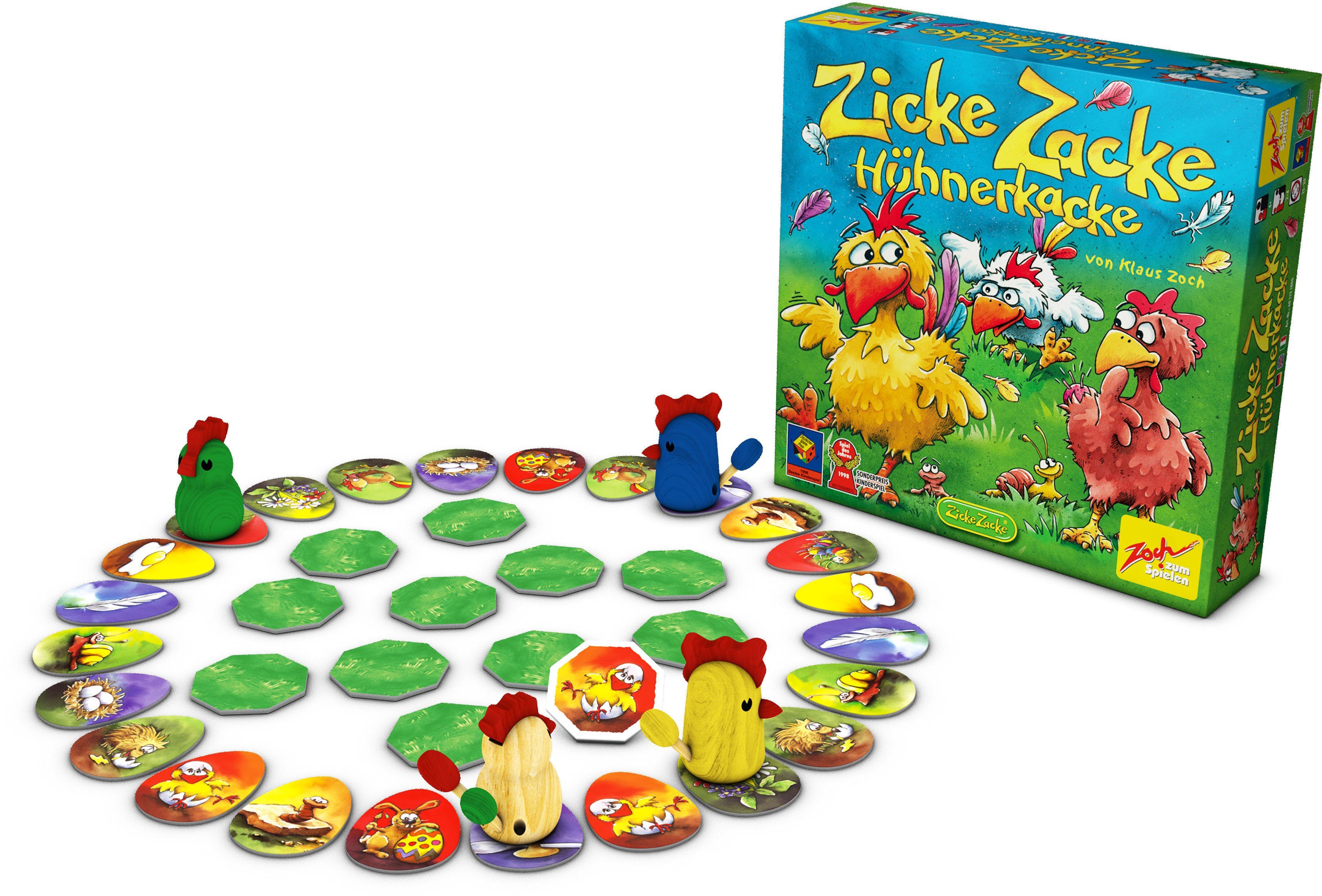 Zoch Spiel Zicke Zacke Hühnerkacke, Made in Germany