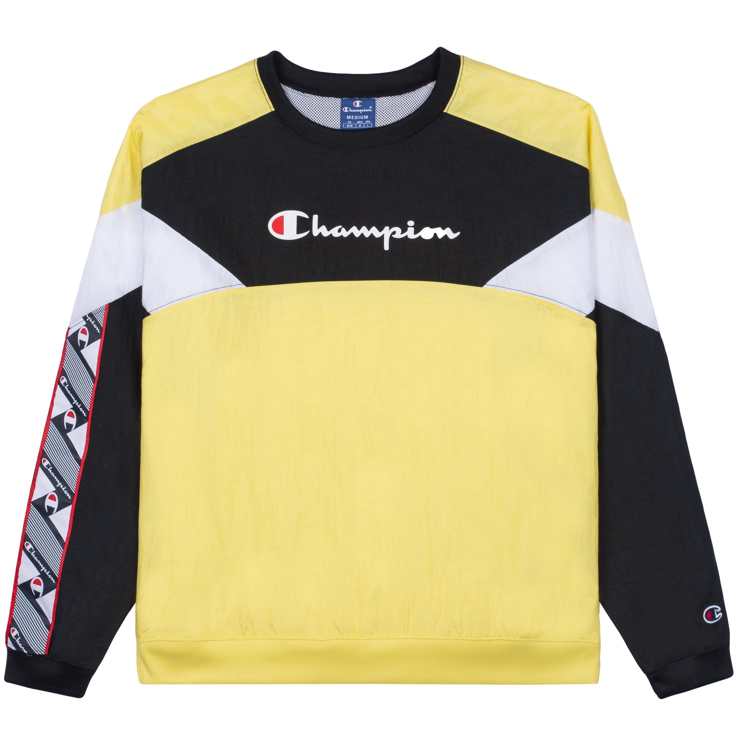 Champion Sweatshirt Champion Damen Sweatshirt Crewneck 112773 gelb (lml)/schwarz (nbk)/weiß (wht)