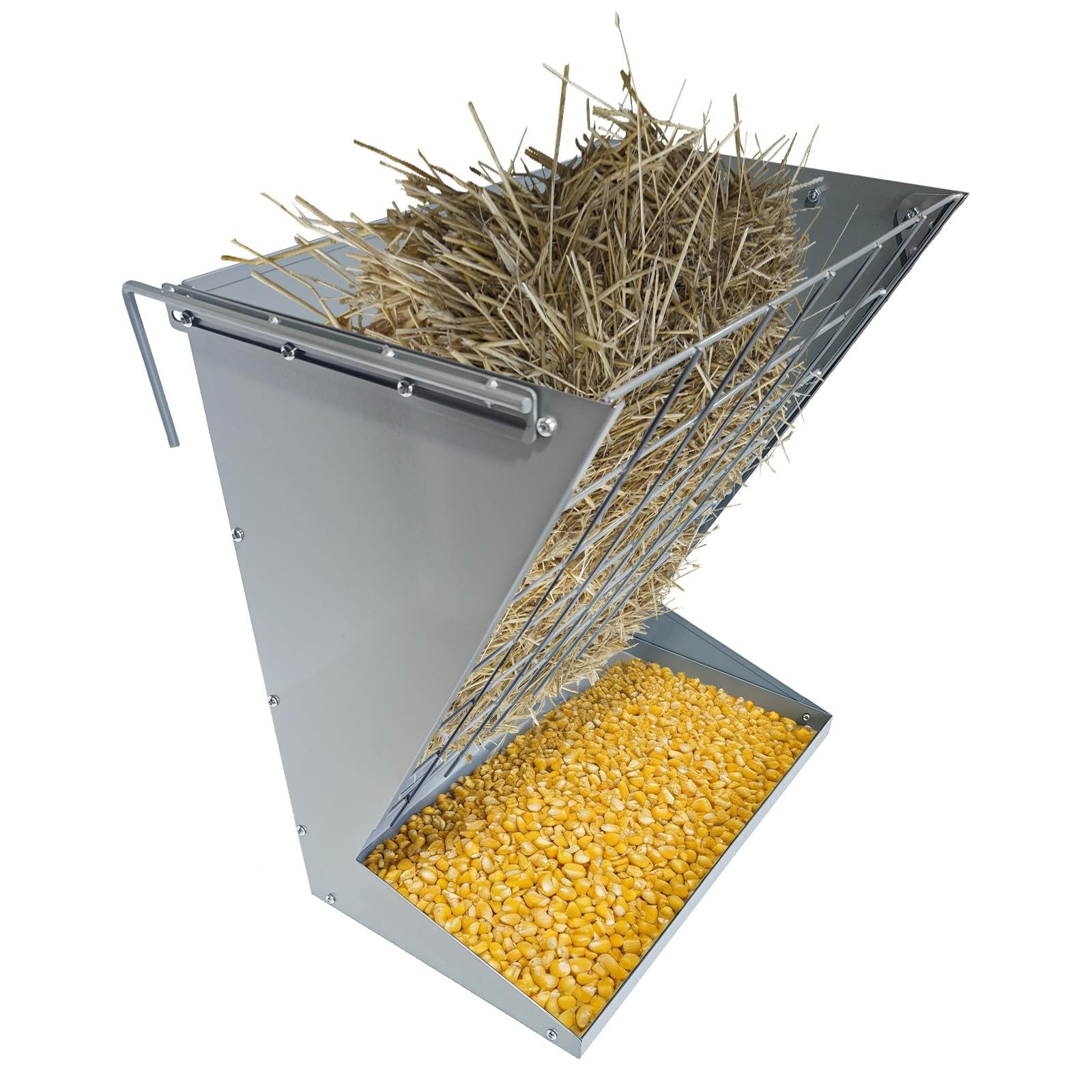 GarveeMore Heunetz Feeder Rack für Ziegen Schafe Pferde Wandmontage verstellbarer Abstand