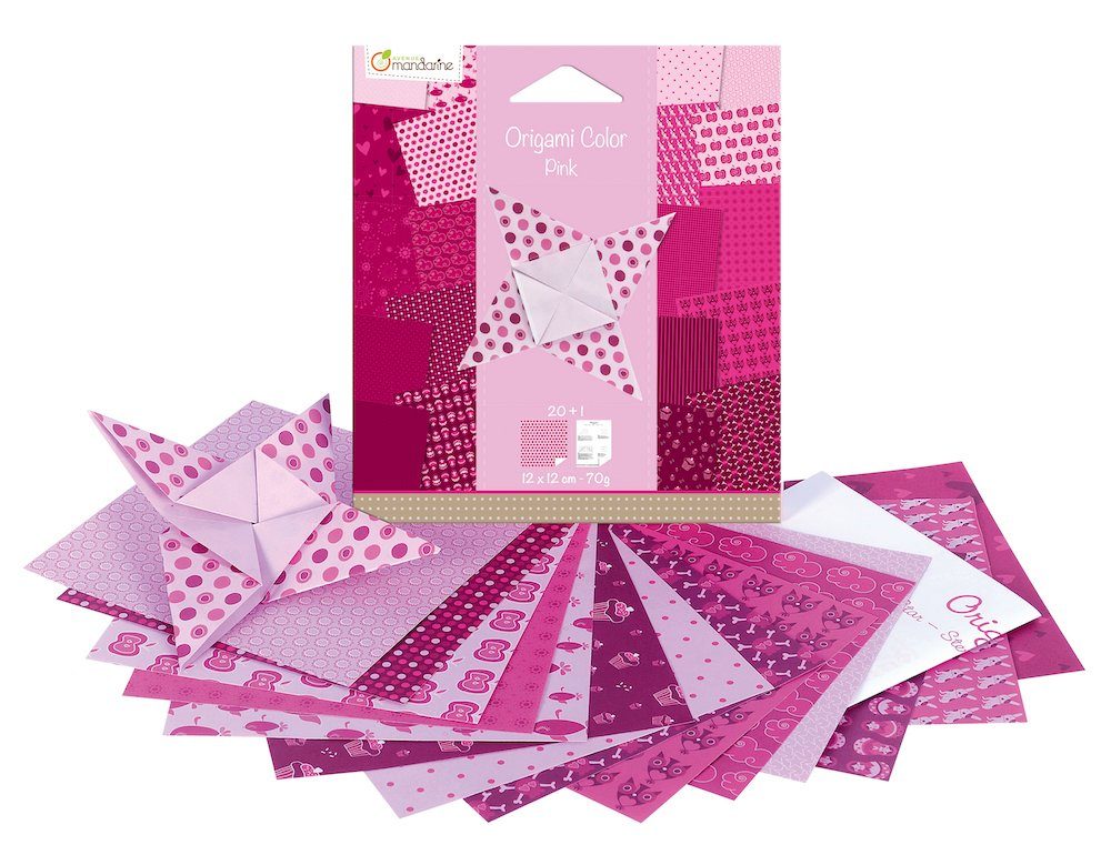 Bl Origami Packung Mandarine, H-Erzmade Avenue Papiersterne mit 20 Color,