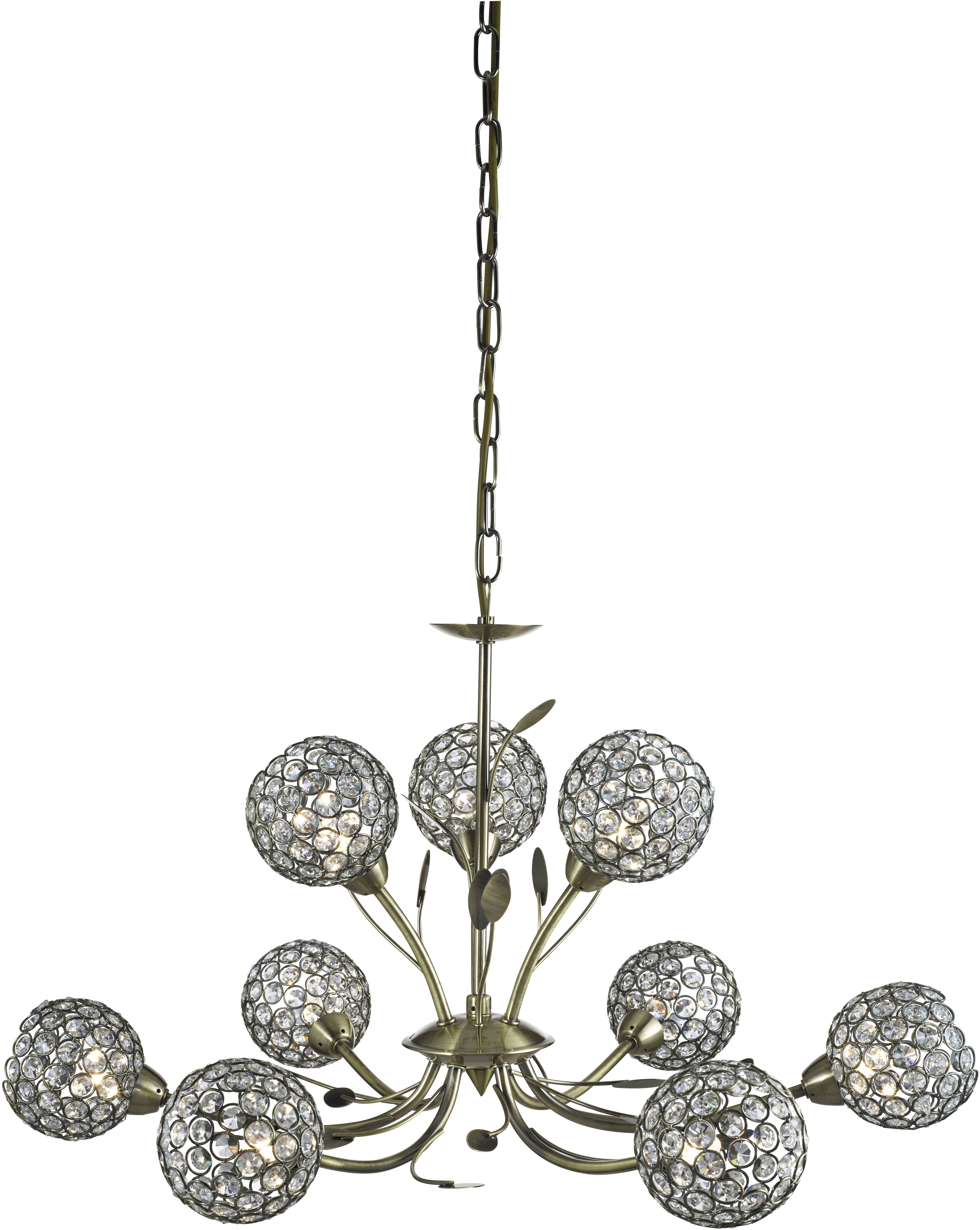 Searchlight Hängeleuchte Hängeleuchte Bellis II, 9-flammig, ohne Leuchtmittel, Elegante Optik