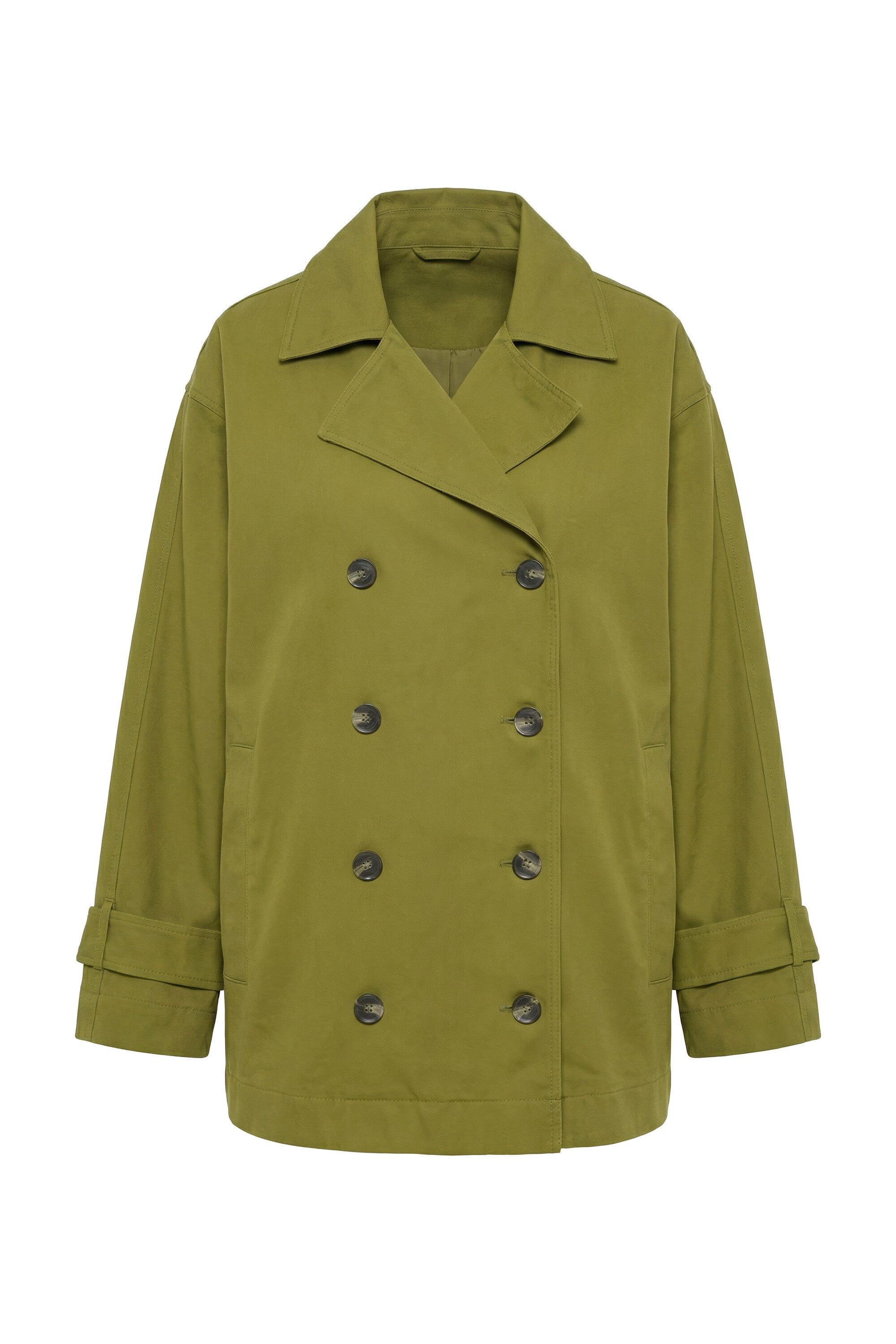Studio Untold Outdoorjacke Trench-Jacke oversized Revers 2 Taschen günstig online kaufen