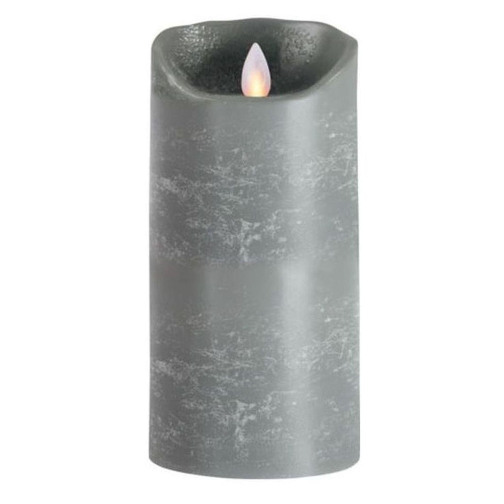 SOMPEX LED-Kerze Sompex Flame LED Echtwachskerze grau 8x18cm (Kerze), fernb günstig online kaufen