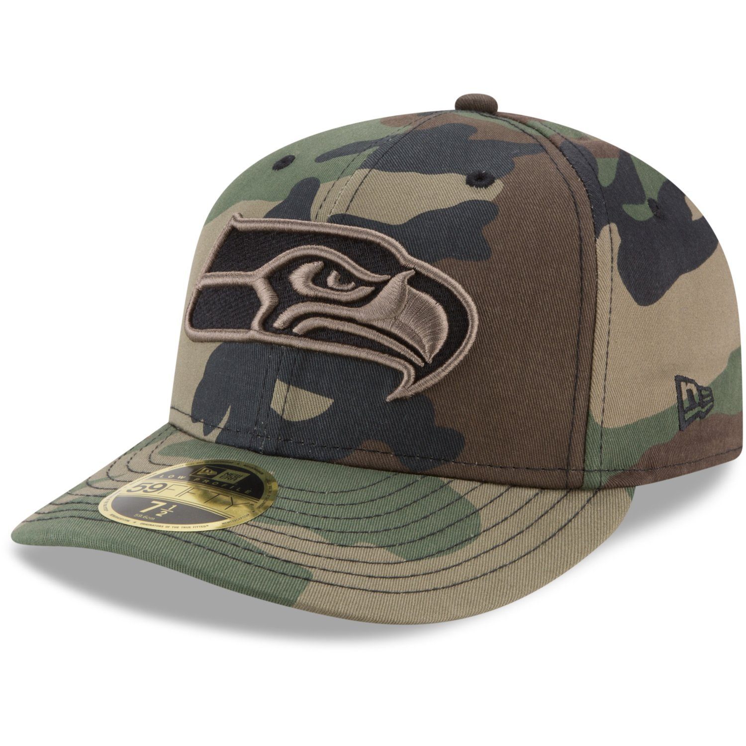 New Era Fitted Cap Seattle Teams Seahawks NFL 59Fifty Profile woodland Low