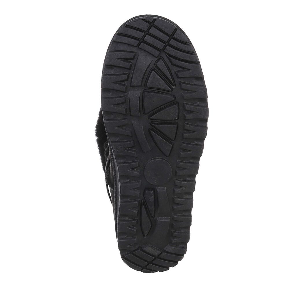 Ital-Design Damen Snowboots Freizeit Snowboots (87452024) Flach Plateaustiefeletten in Schwarz