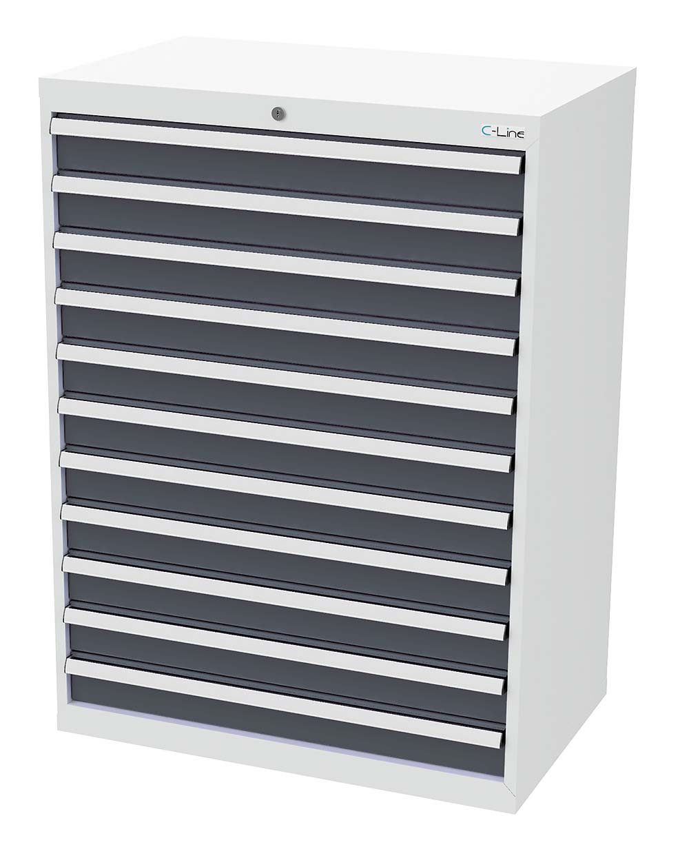 Simplaflex Werkzeugschrank Simplaflex Schubladenschrank, 11 Schubladen, BxTxH 900x575x1220 mm