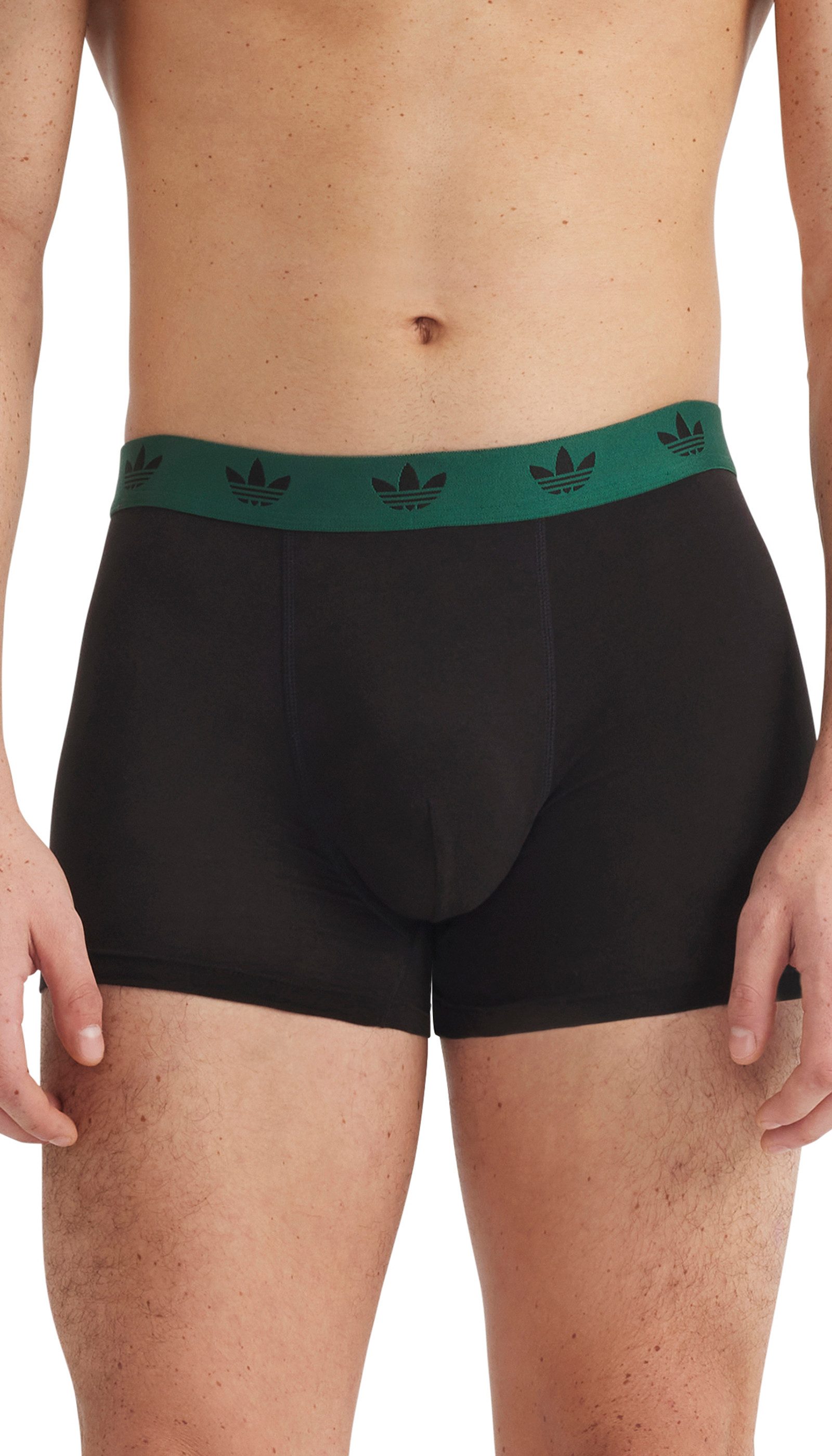 adidas Originals Trunk Comfort Flex Cotton (3er Pack) weich, elastisch, Baumwollmix, Logo-Bund, ohne Eingriff