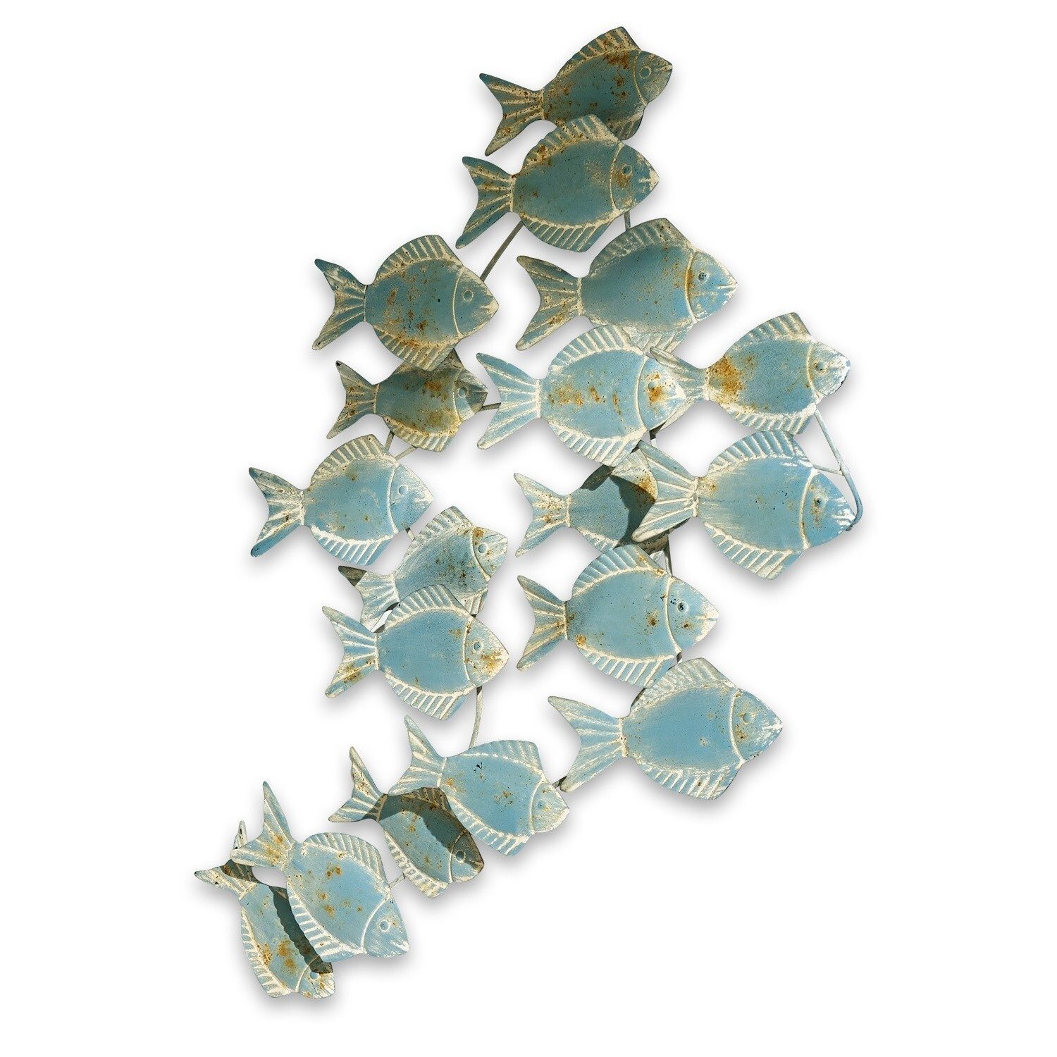 Mirabeau Wanddekoobjekt Wandornament Pesce graublau
