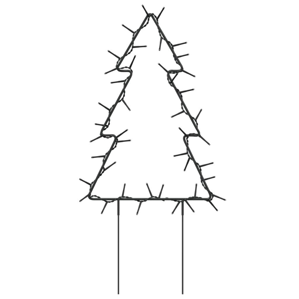 Weihnachtsbäume LEDs 50 mit 3 (3-tlg) Stk. Erdspießen Christbaumschmuck cm 30 vidaXL