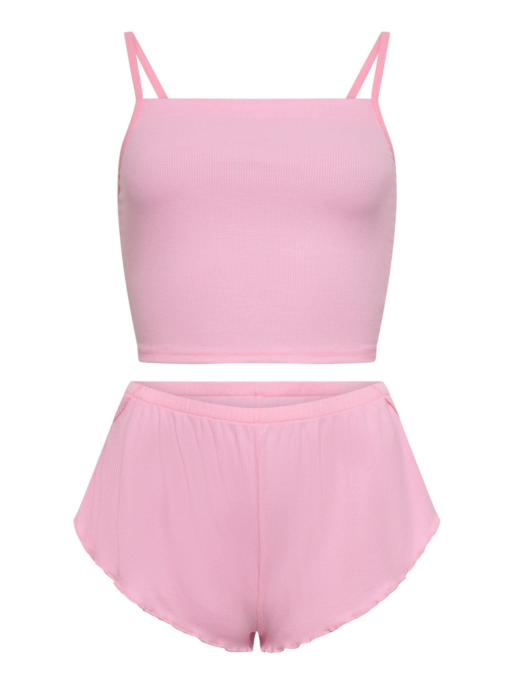 Orchibelle Shorty Stylishes Pyjama-Set – Bequeme Homewear aus Rippstoff & H günstig online kaufen