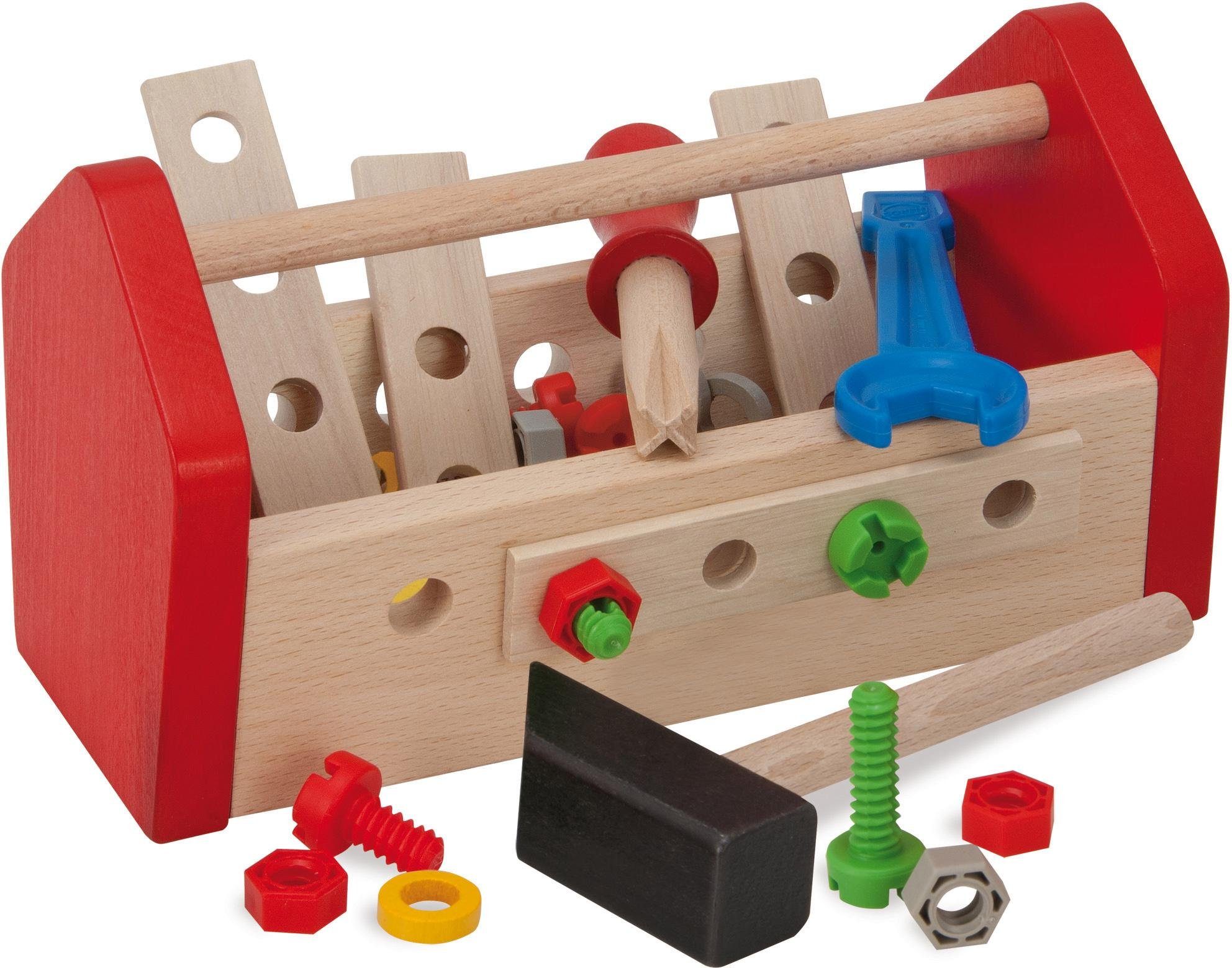 Eichhorn Spielwerkzeugkoffer Holzspielzeug, Werkzeugbox, (Set), in FSC®- - schützt aus Germany, Wald Holz, weltweit Made