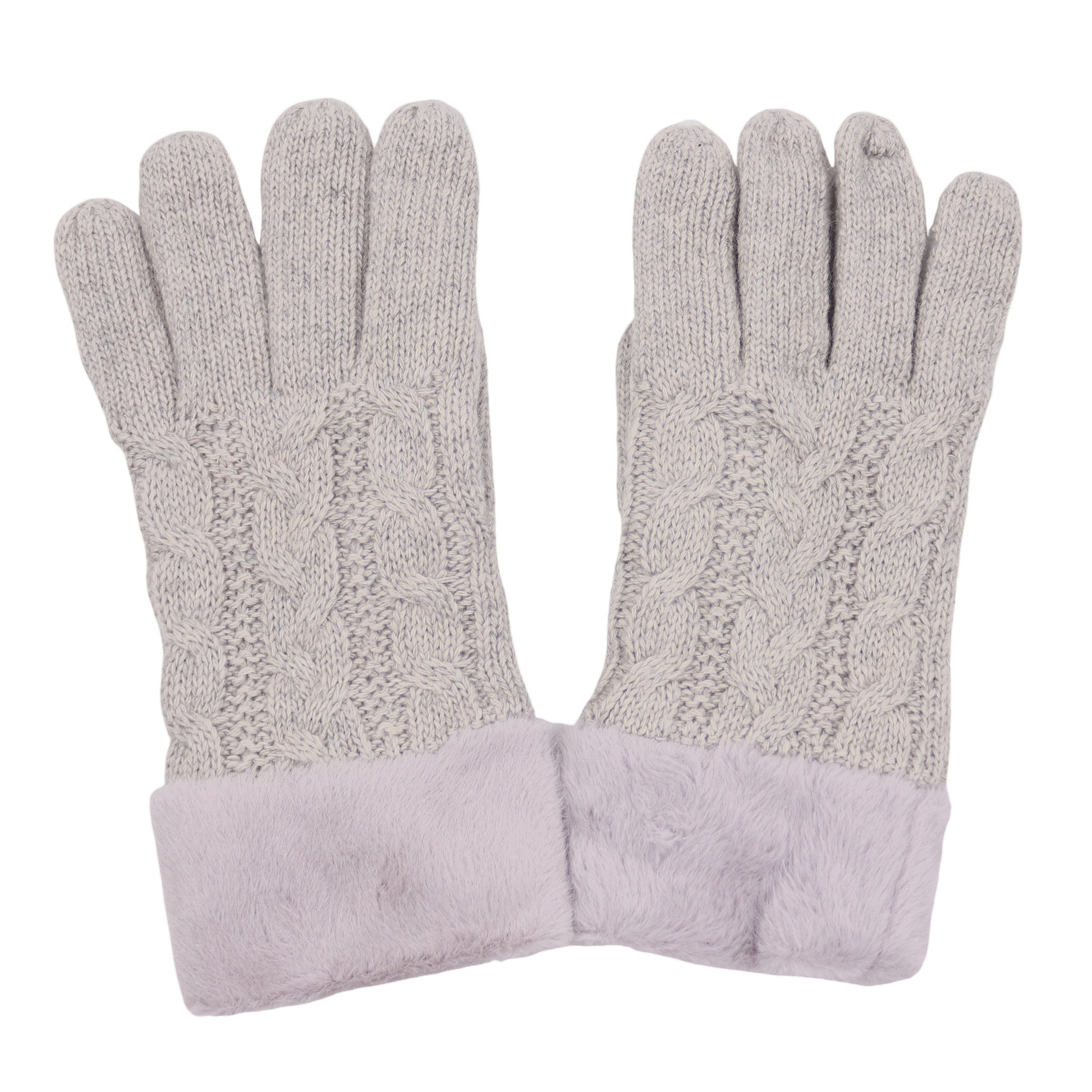 MIRROSI Strickhandschuhe Damen Handschuhe warm Weich, Einheitsgröße, durch günstig online kaufen