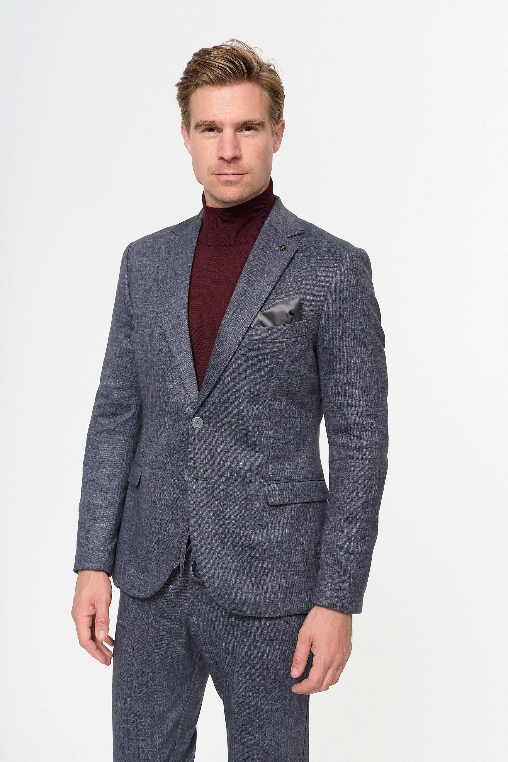 ZUITABLE Anzugsakko Jersey Sakko DiNick 221605-390, Charcoal