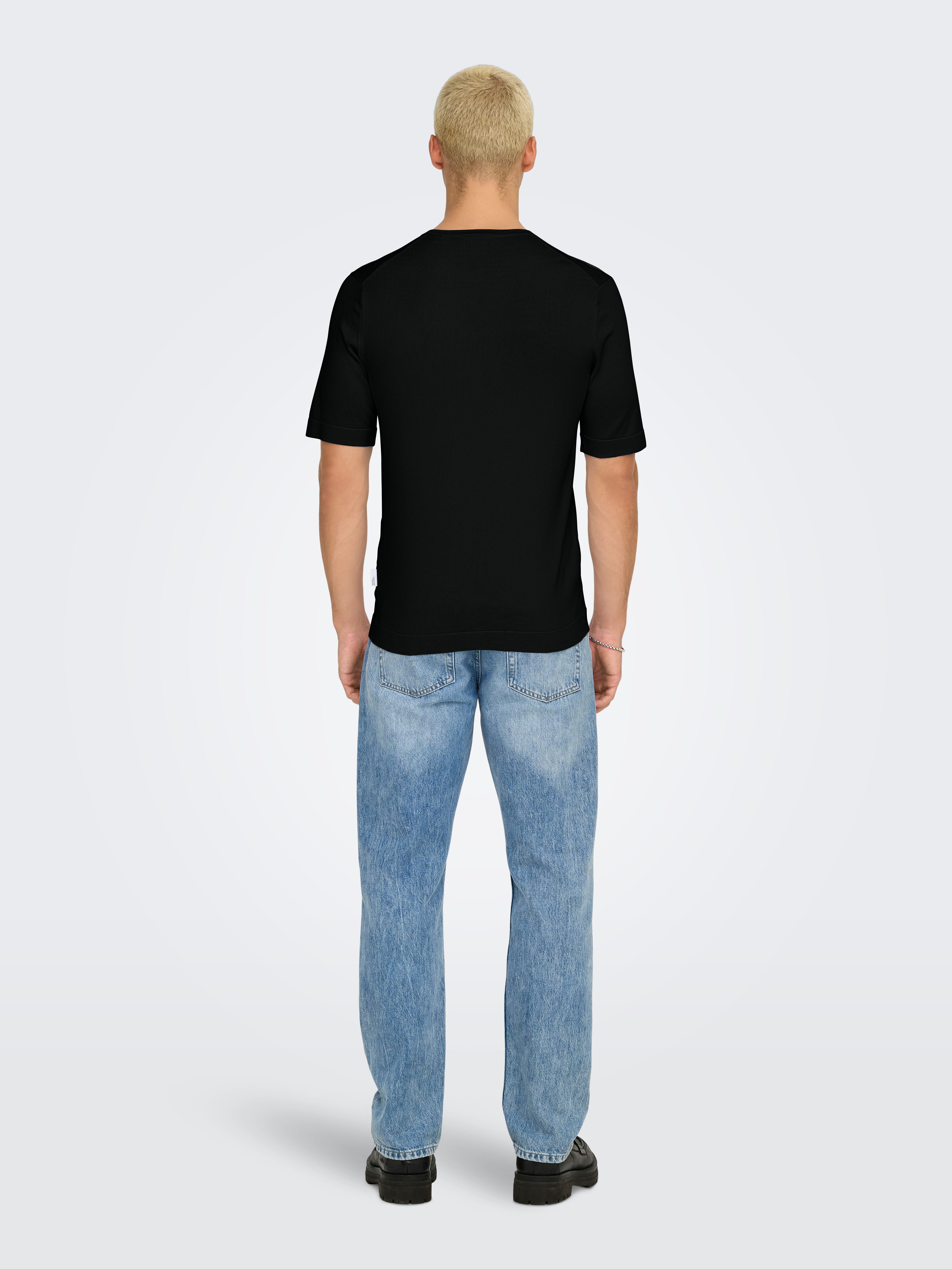 ONLY & SONS Kurzarmpullover ONSWYLER LIFE REG 14 SS KNIT