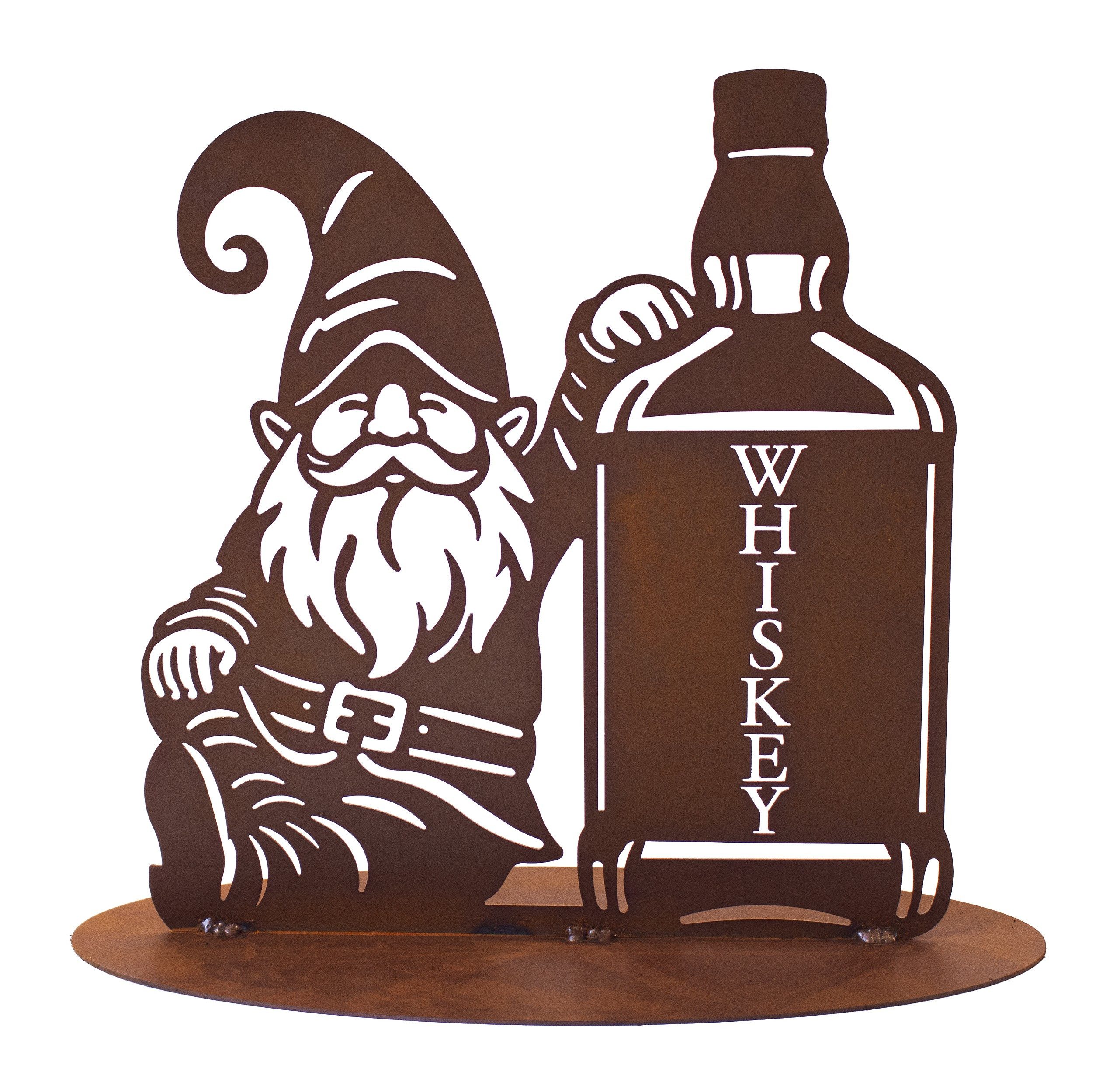 Ferrum Art Design Gartenfigur Edelrost Metall Rostoptik Gartendeko Figur Stecker Ferrum Wichtel