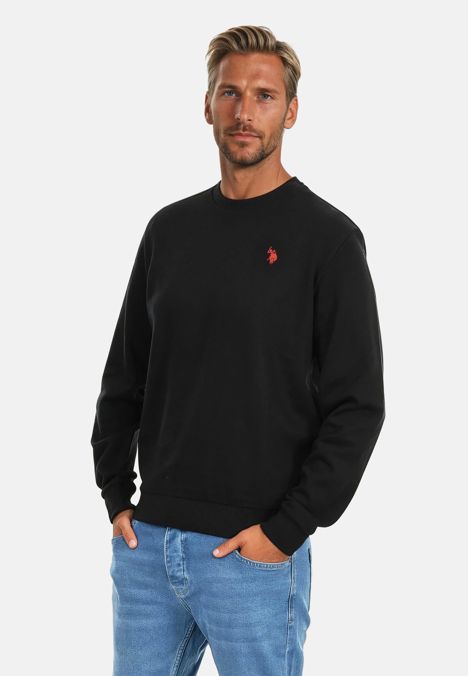 U.S. Polo Assn. Rundhalspullover Pullover USJaxxon – Herren Sweatshirt mit günstig online kaufen
