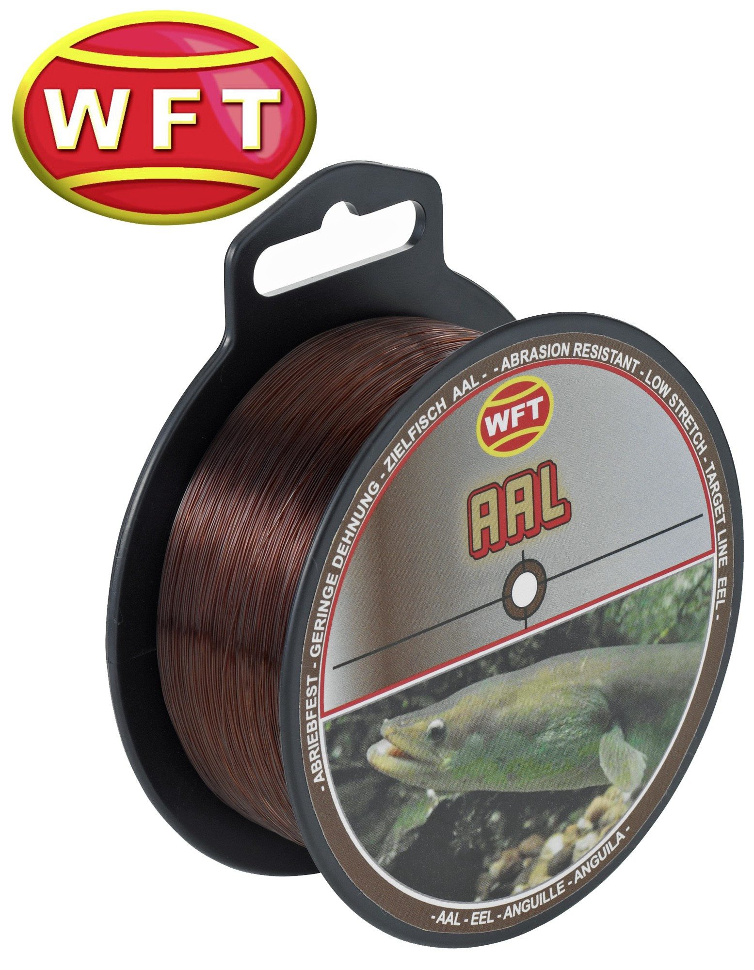 Angelschnur WFT Zielfisch Aal 300m 0,35mm 10,3kg braun - Angelschnur