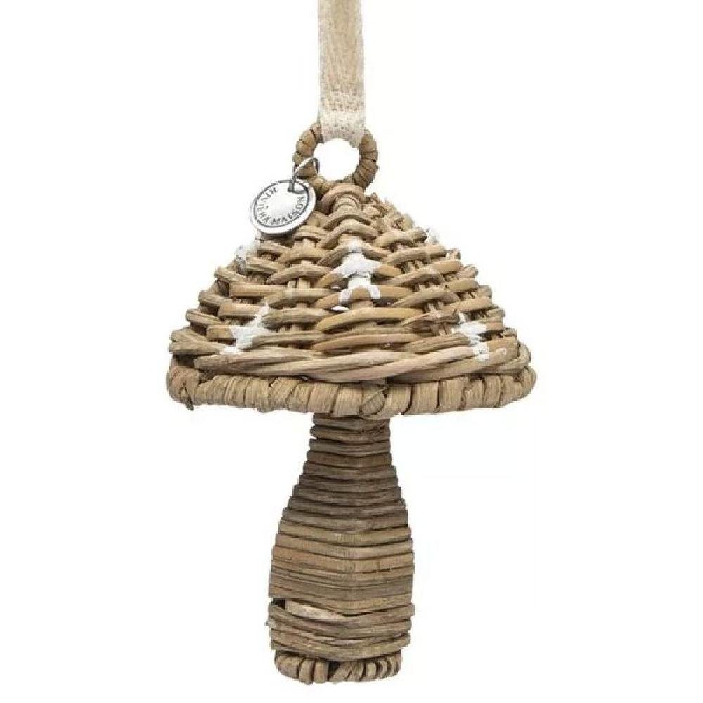 Rivièra Maison Christbaumschmuck Christbaumschmuck Pilz Rustic Rattan Mushroom