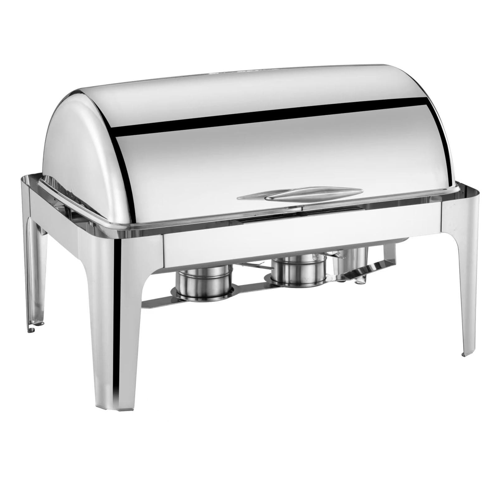 GarveeMore Speisenwärmer Roll Top Chafing Geschirr Buffet Set, 9 Qt Stahl Lebensmittelwärmer