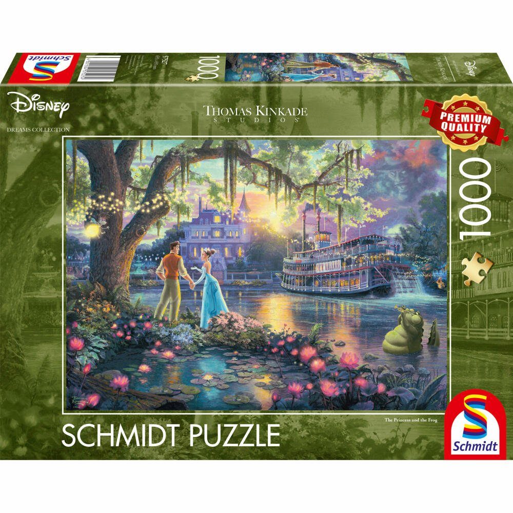 Schmidt Spiele Puzzle Disney The Princess and the Frog Kinkade, 1000 Puzzleteile