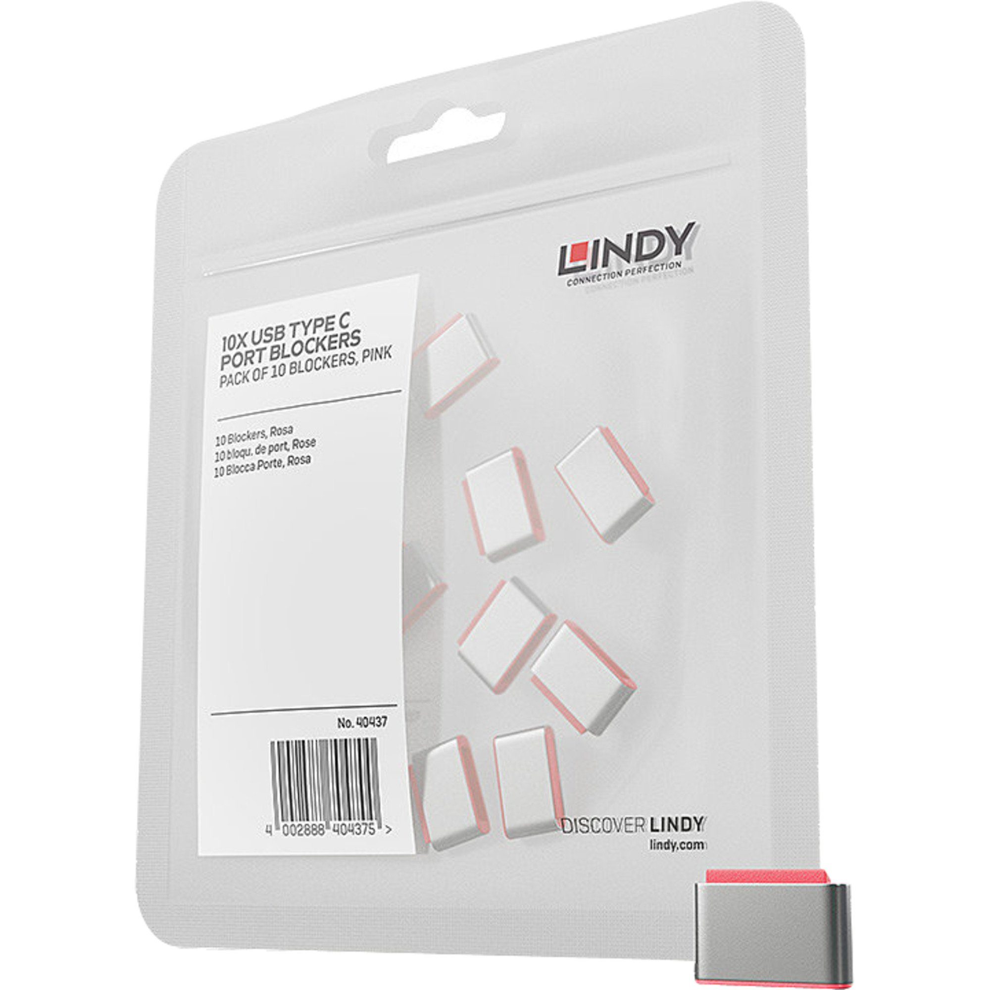 Laptopschloss Lindy USB Typ C Port Schloss 10 Stück, Sicherheit