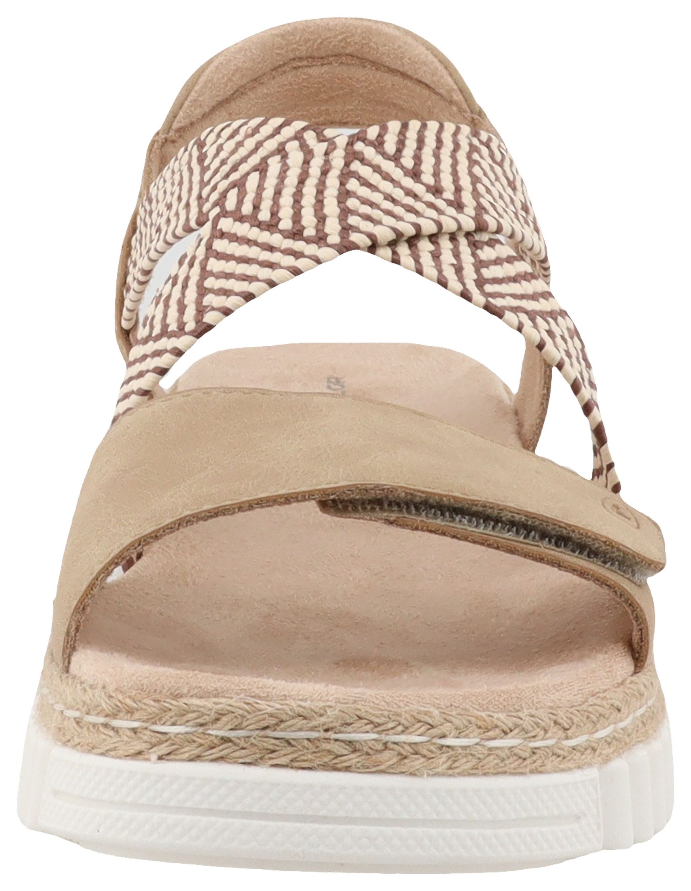 TOM TAILOR Senta Riemchensandale Sandalette, Sommerschuh mit schönem Muster