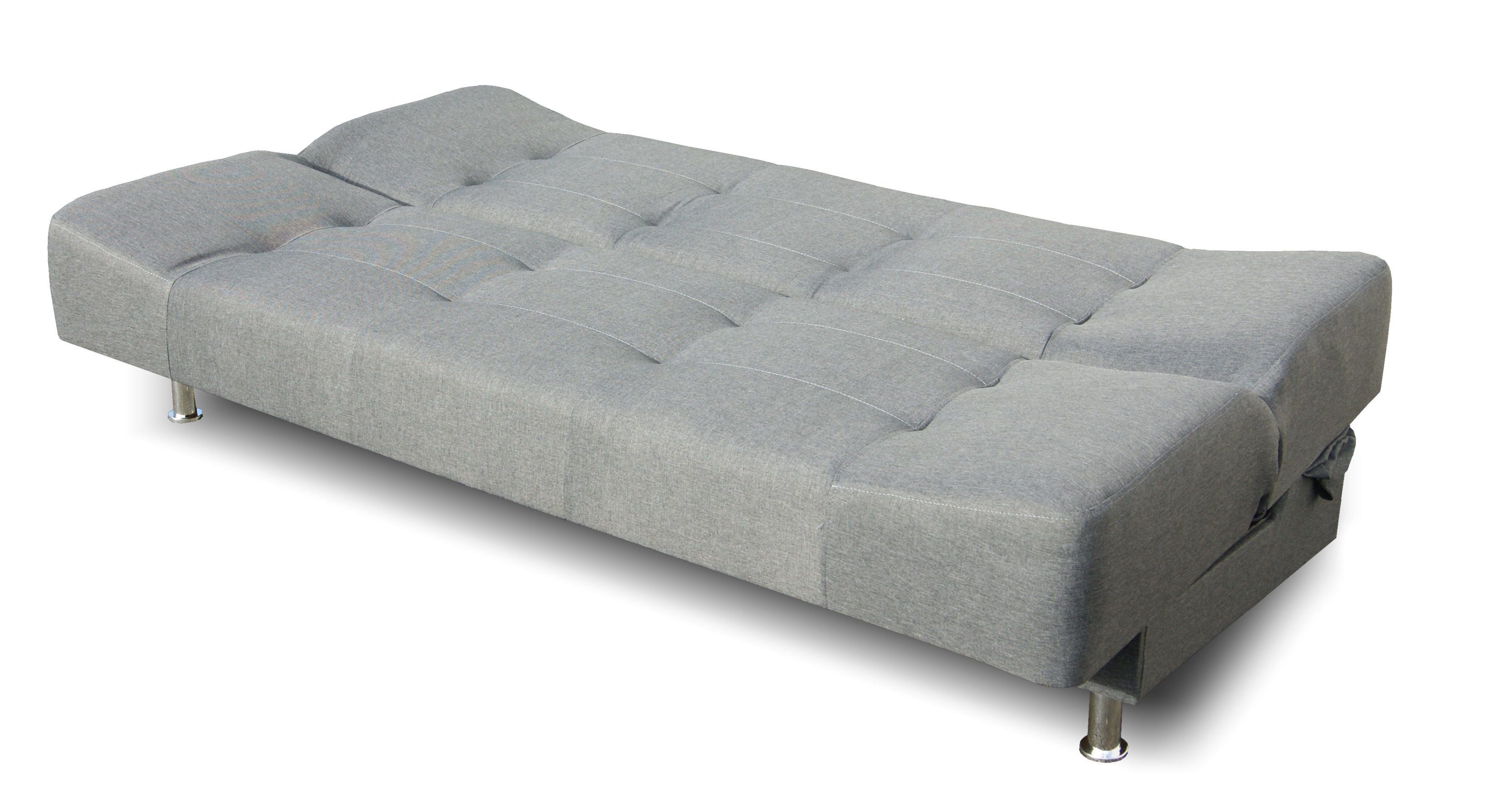 Siblo 3-Sitzer Bettzeugbehälter, Schlaffunktion, Dreisitzige Dunkelgrau Vittoria Dreisitzer-Sofa mit Couch