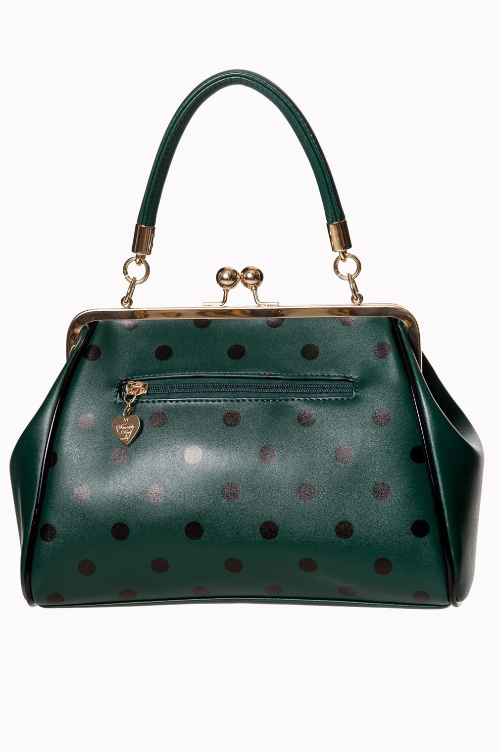 Banned Handtasche Crazy Little Thing Grün, Vintage Look Zierschleife