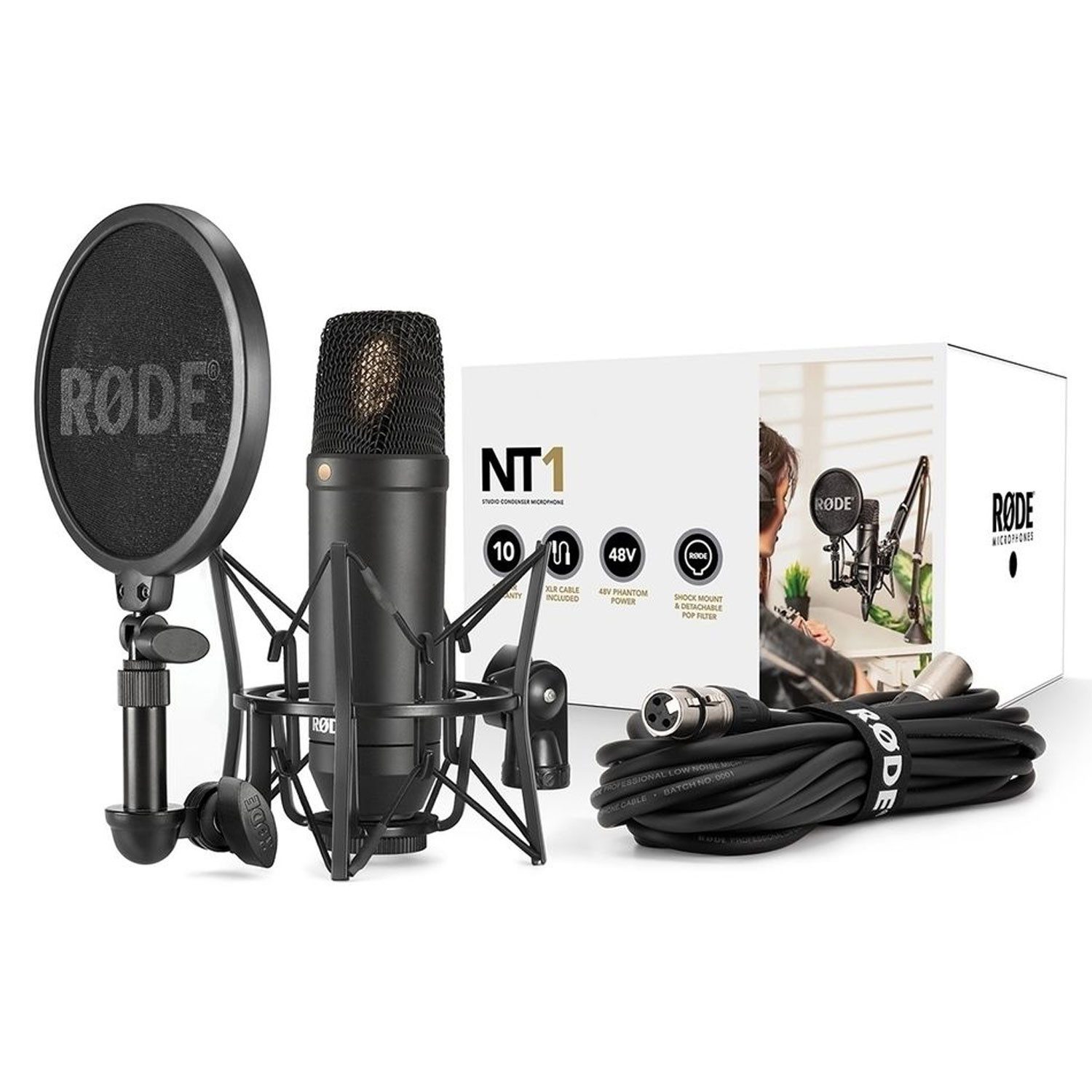 RØDE Mikrofon Rode Mikrofon NT1-Kit Studio-Kondensatormikrofon mit Spinne (1-tlg), Studio-Mikrofon Set