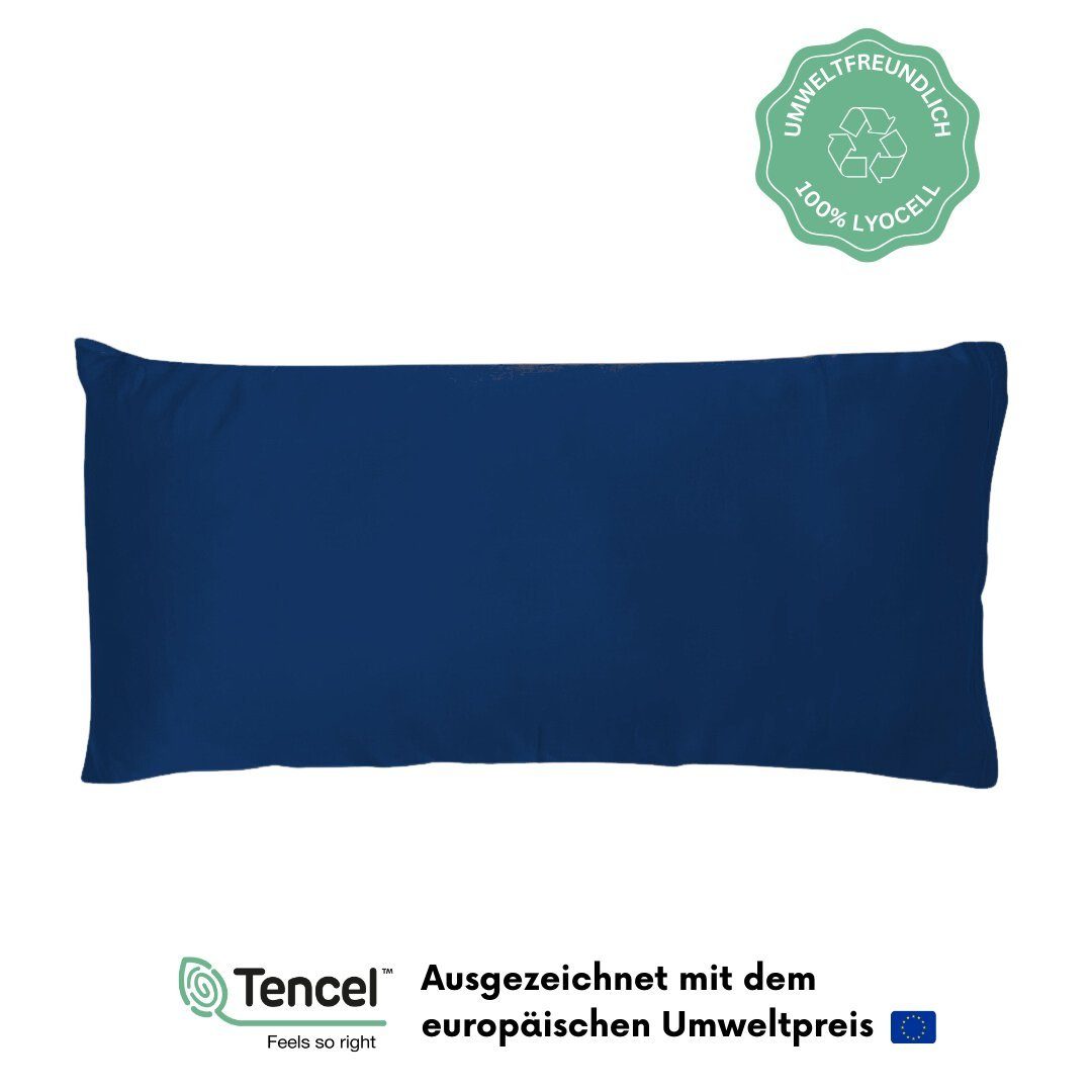 Atmungsaktiv Kissenbezug, Lyocell HEAVEN Kissenbezug TENCEL™, Weich, Blue & COZY Luxus Deep