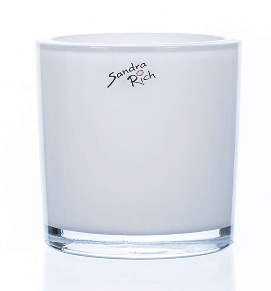 Sandra Rich Übertopf SANDRA RICH, Glasübertopf WEISS "cylindrical heavy Pot günstig online kaufen