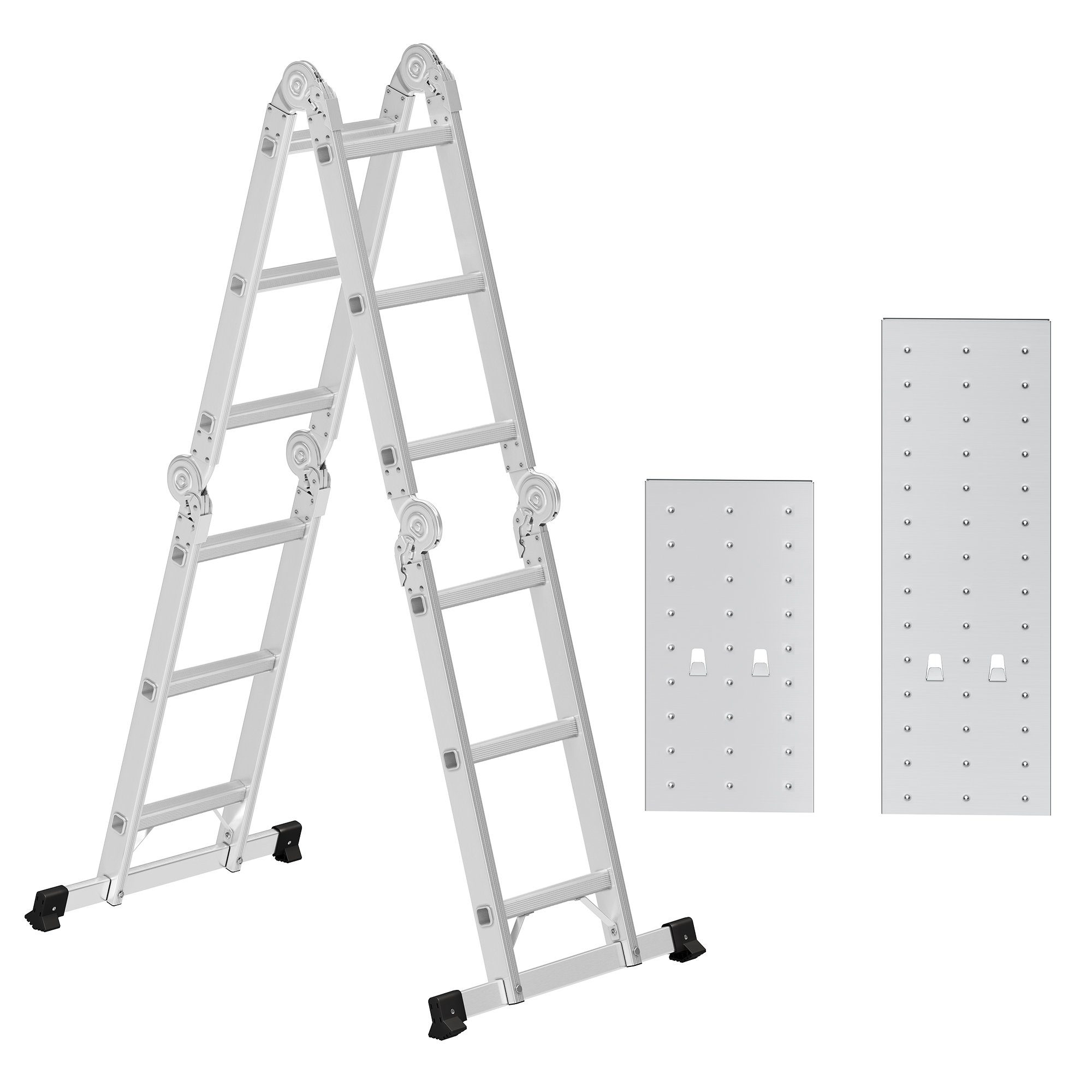 SONGMICS Vielzweckleiter GLT36M, Mehrzweckleiter, Trittleiter, Aluleiter, H günstig online kaufen