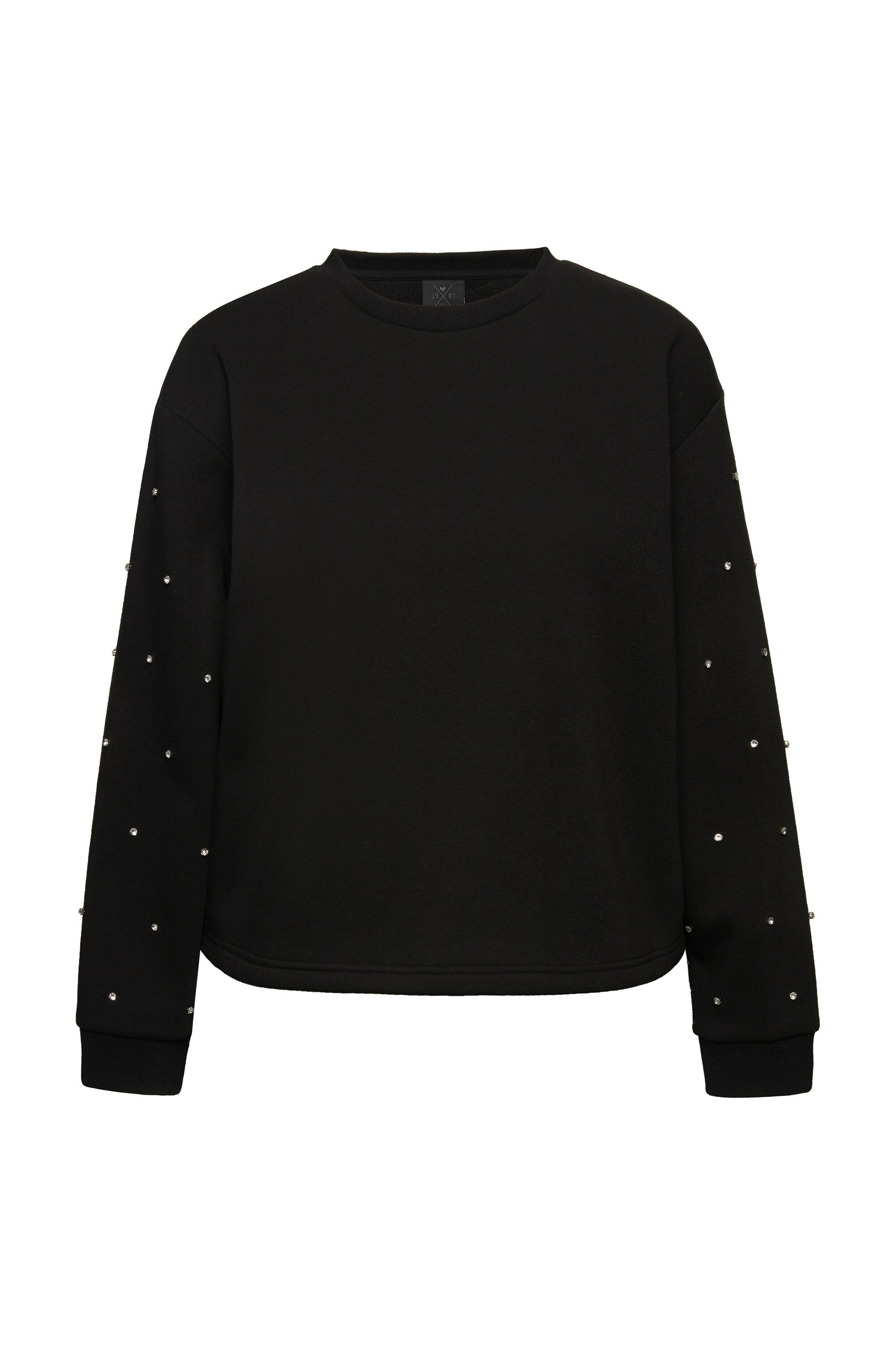 Ulla Popken Sweatshirt Sweatshirt Ziersteine Oversized günstig online kaufen