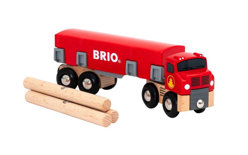 BRIO® Spielzeugeisenbahn-Lokomotive World Fahrzeug Holztransporter mit Magn günstig online kaufen