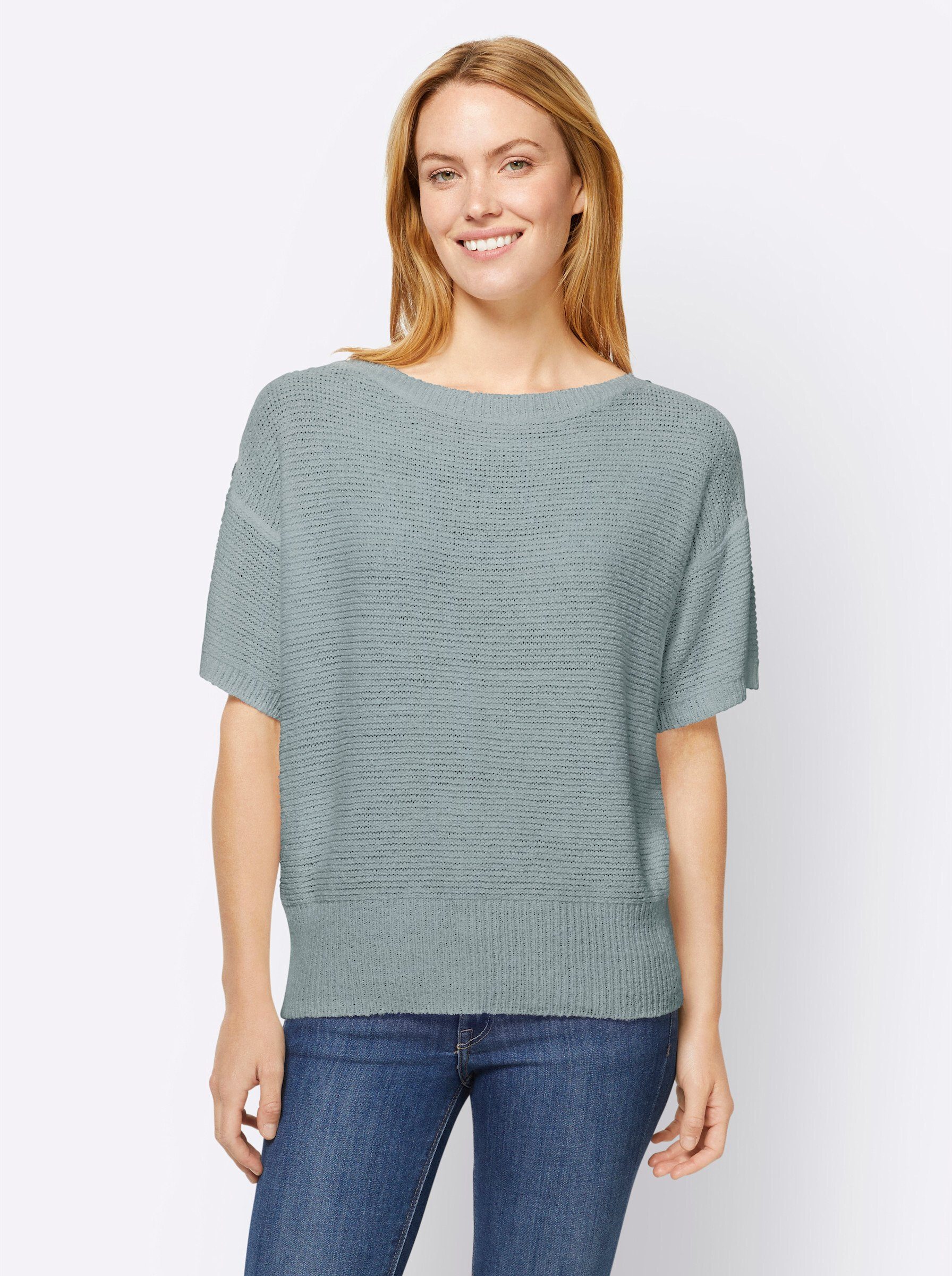 heine Strickpullover Pullover Kurzarm günstig online kaufen