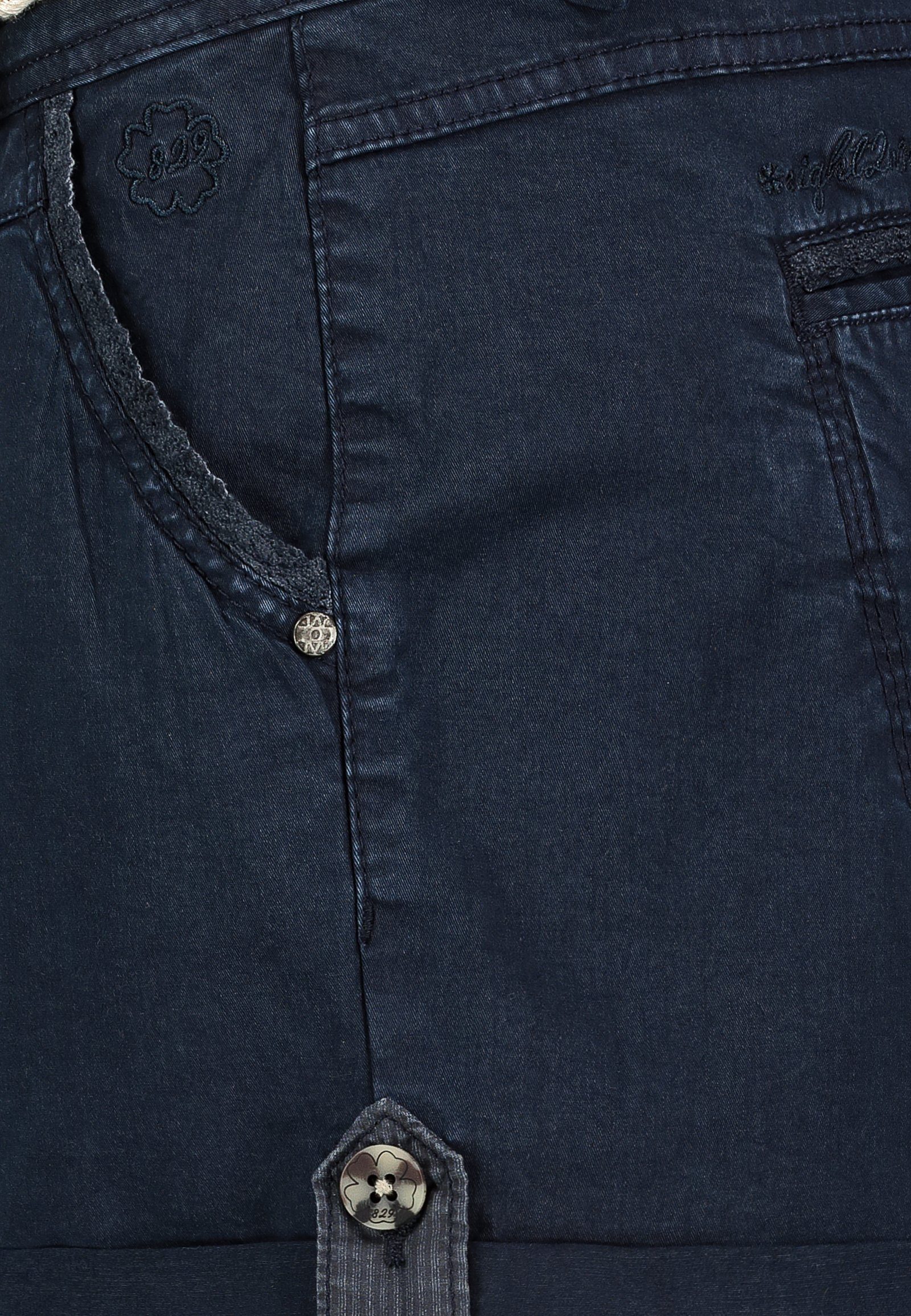 Eight2Nine Bermudas Short Bermuda kurze Hose Sommer Chino Shorts stoff Hotpants mit Gürtel